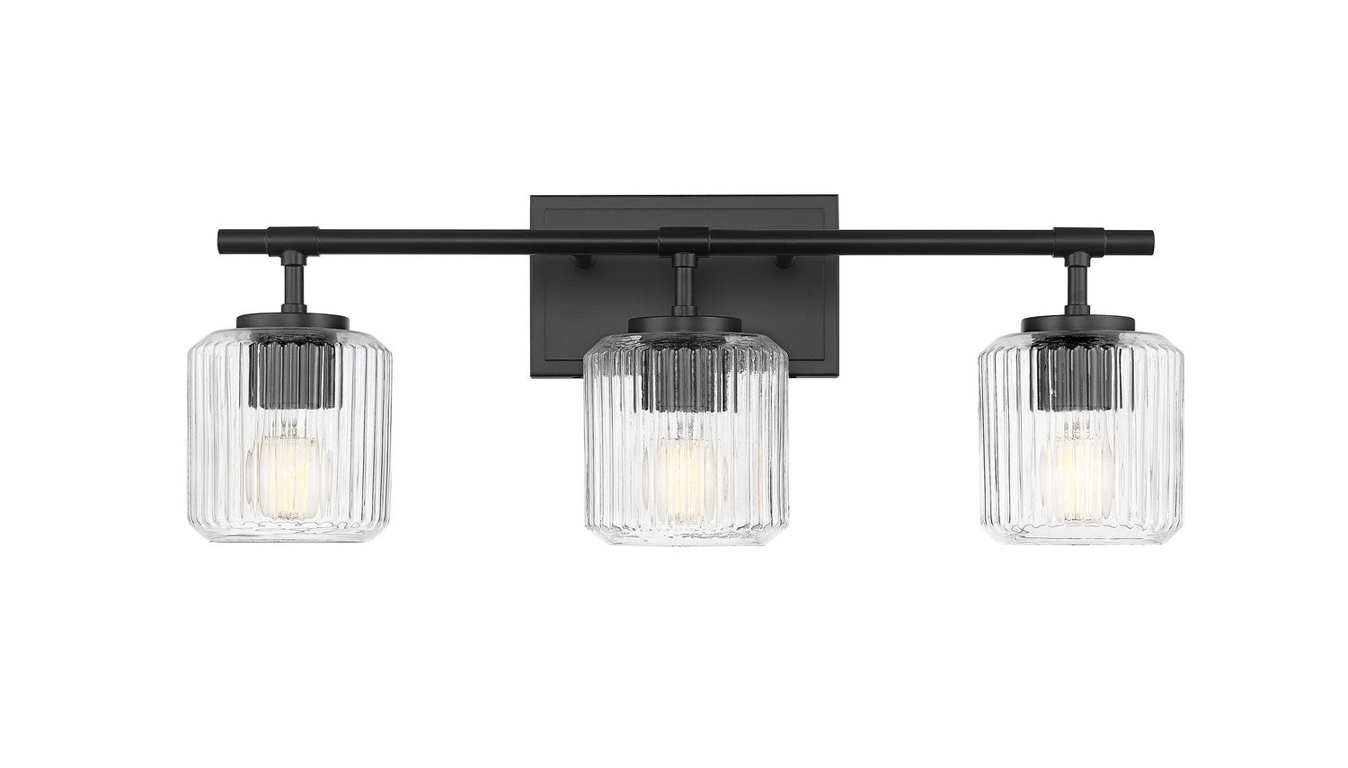 Z-Lite - 7515-3V-MB - Three Light Vanity - Landon - Matte Black