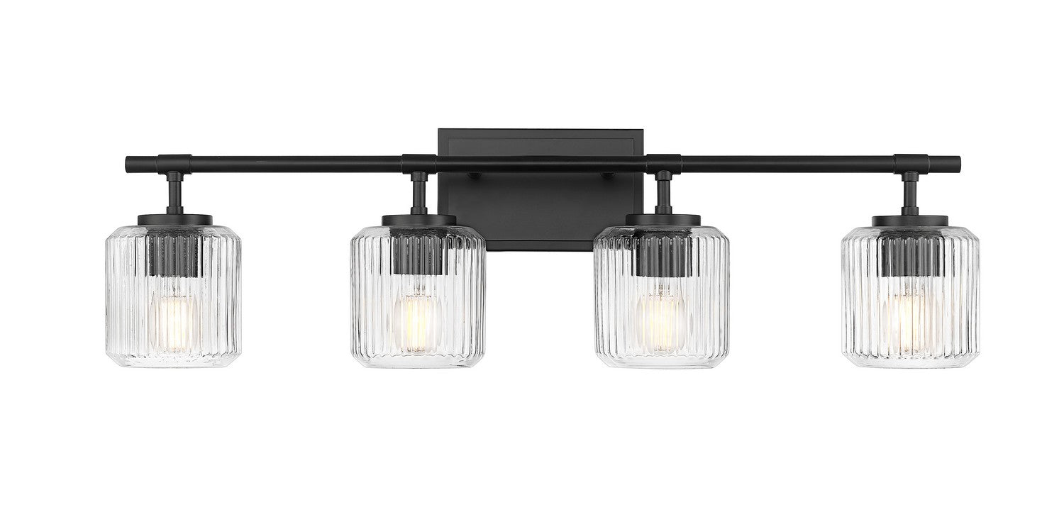 Z-Lite - 7515-4V-MB - Four Light Vanity - Landon - Matte Black