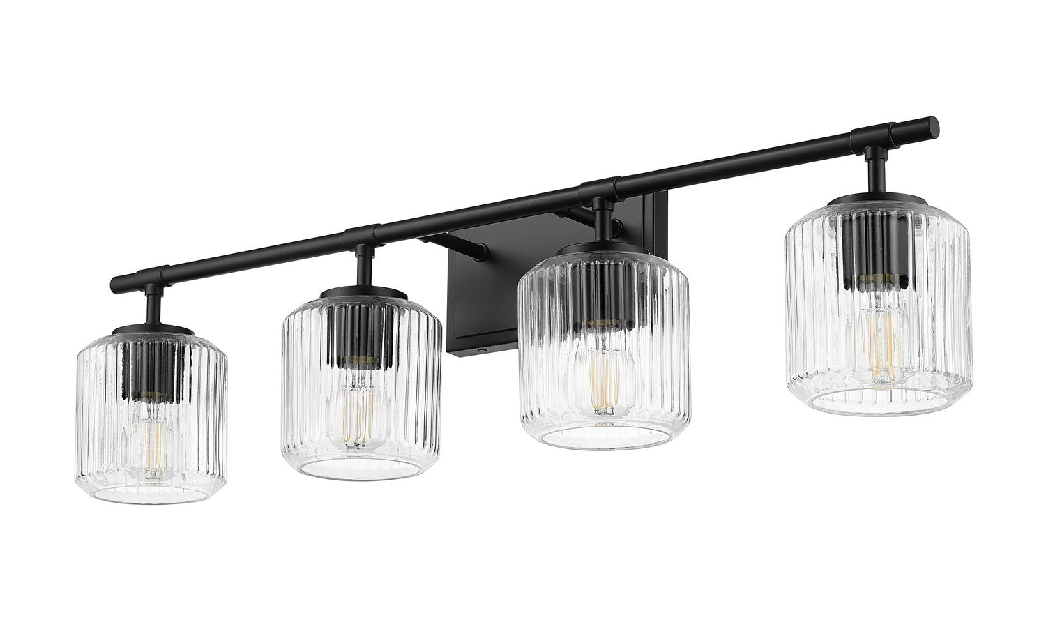 Z-Lite - 7515-4V-MB - Four Light Vanity - Landon - Matte Black