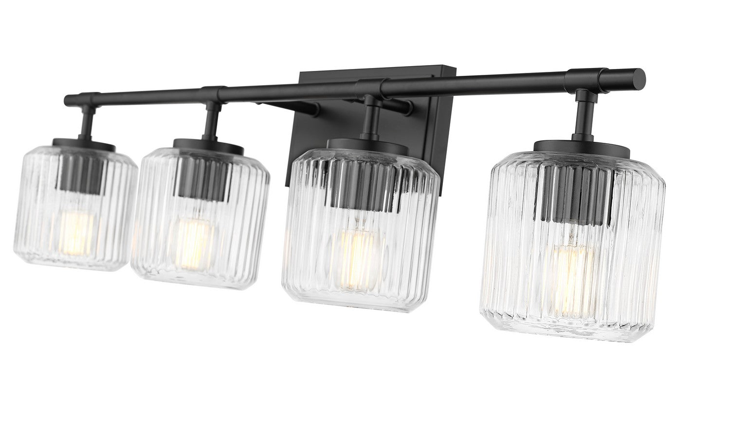 Z-Lite - 7515-4V-MB - Four Light Vanity - Landon - Matte Black