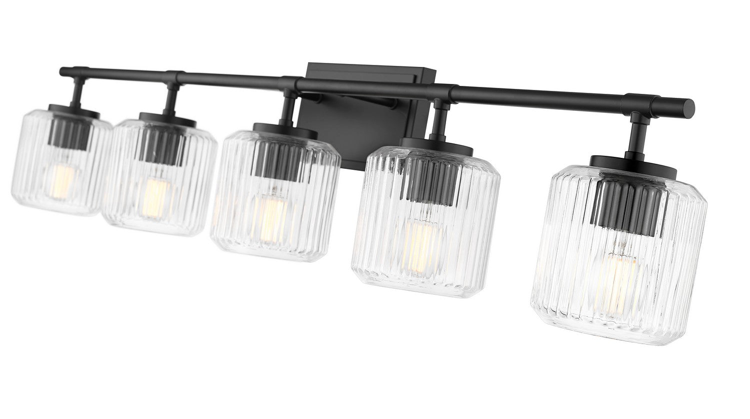Z-Lite - 7515-5V-MB - Five Light Vanity - Landon - Matte Black