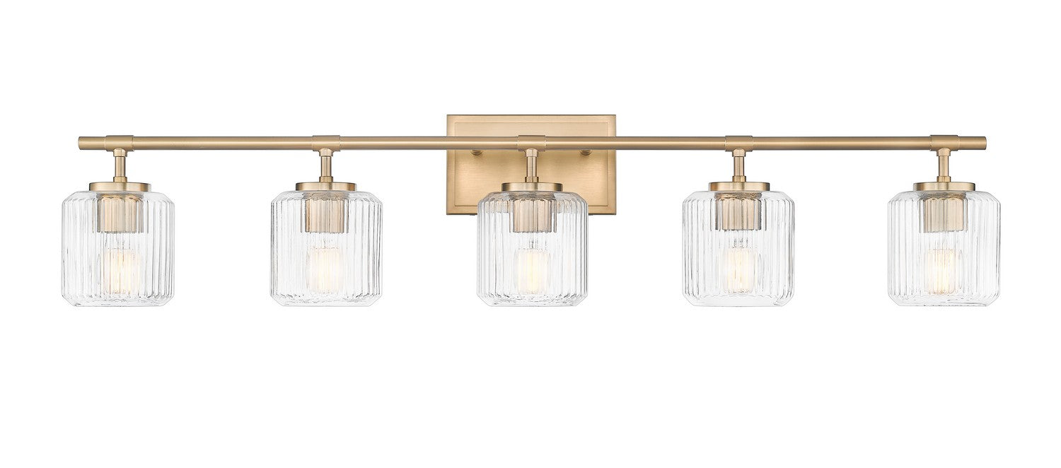 Z-Lite - 7515-5V-MGLD - Five Light Vanity - Landon - Modern Gold