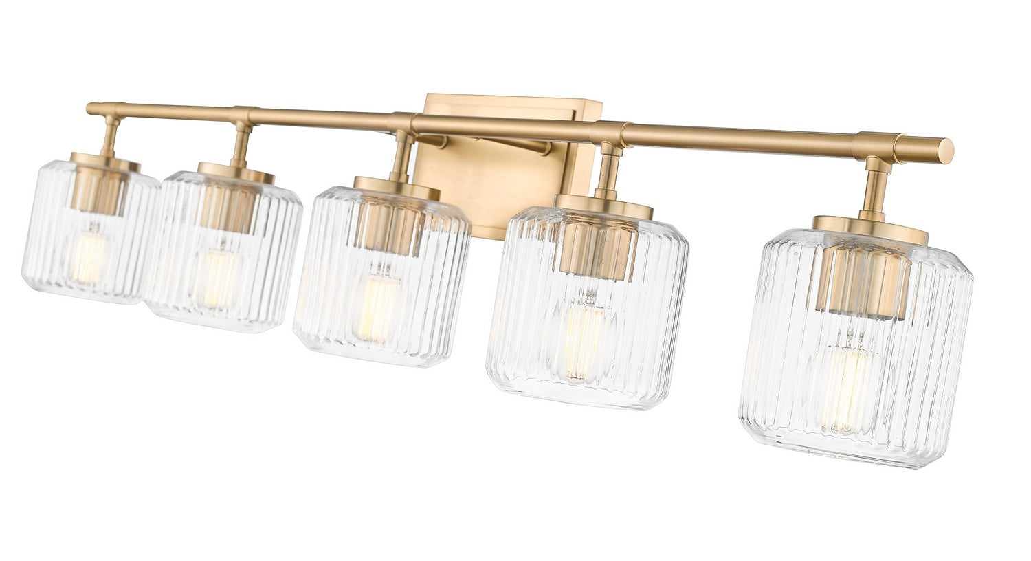 Z-Lite - 7515-5V-MGLD - Five Light Vanity - Landon - Modern Gold