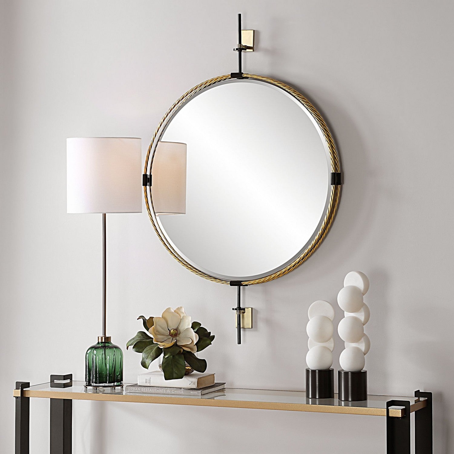 Uttermost - 08215 - Mirror - Guardrail - Antique Brass