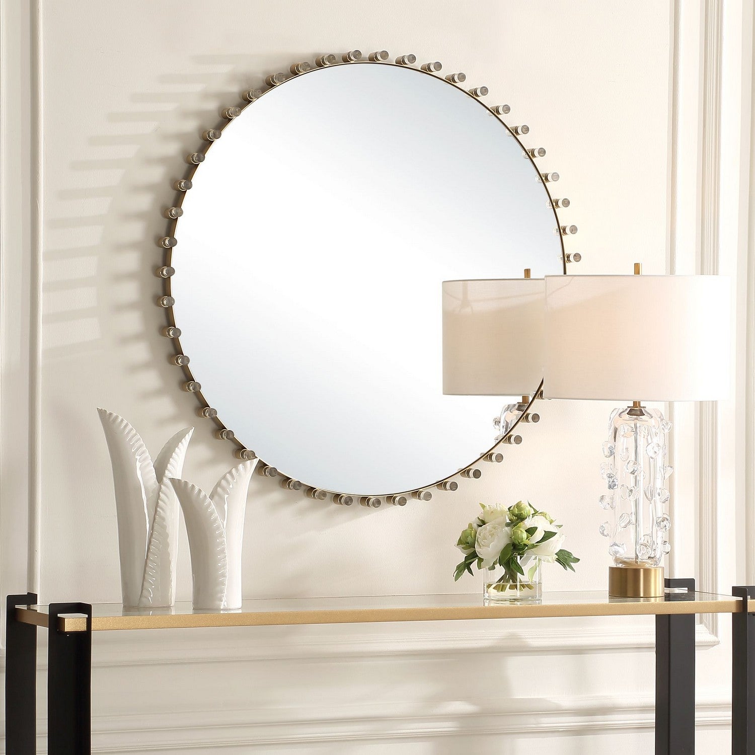 Uttermost - 08219 - Mirror - Avelyne - Antique Brass