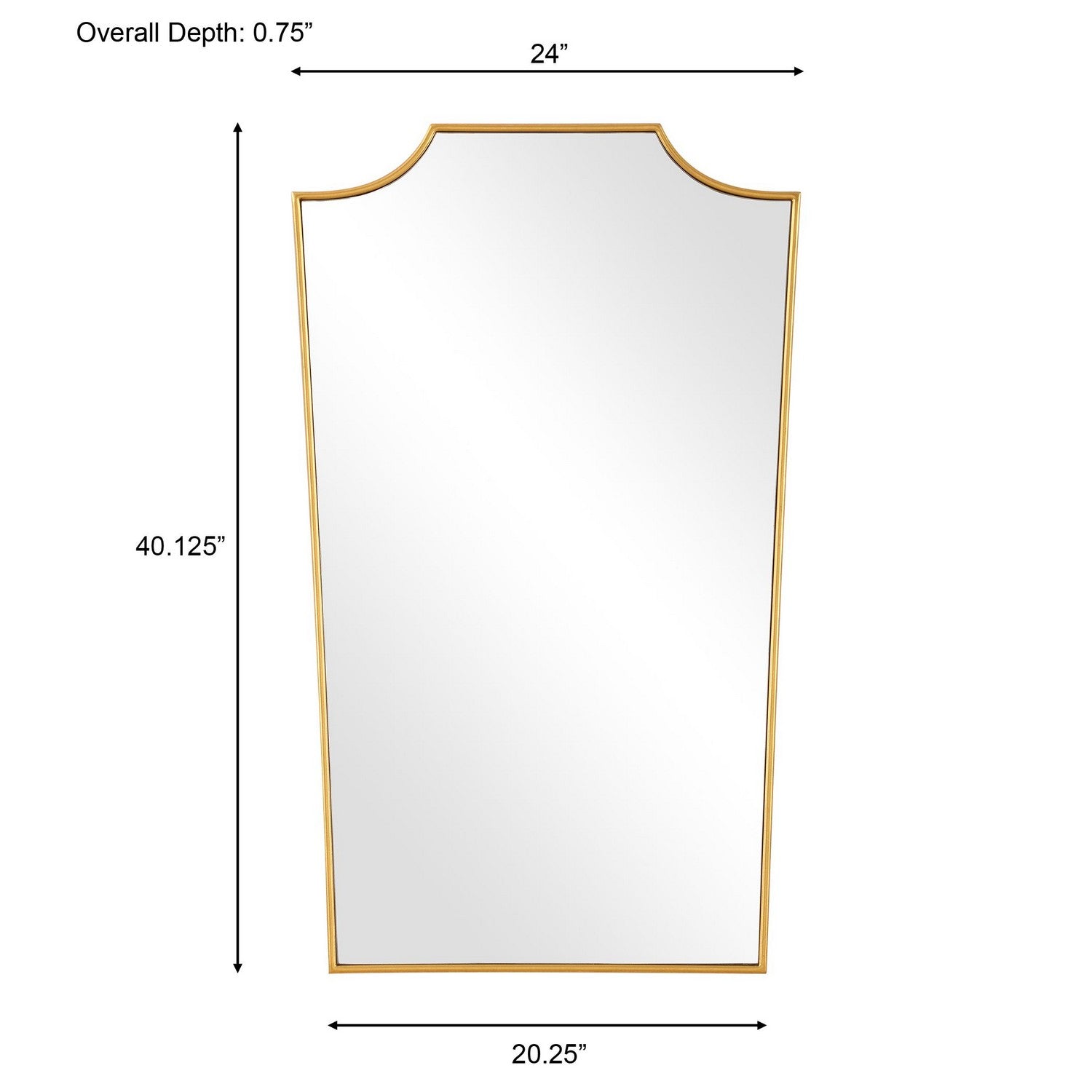 Uttermost - 08239 - Mirror - Demure - Antiqued Gold Leaf