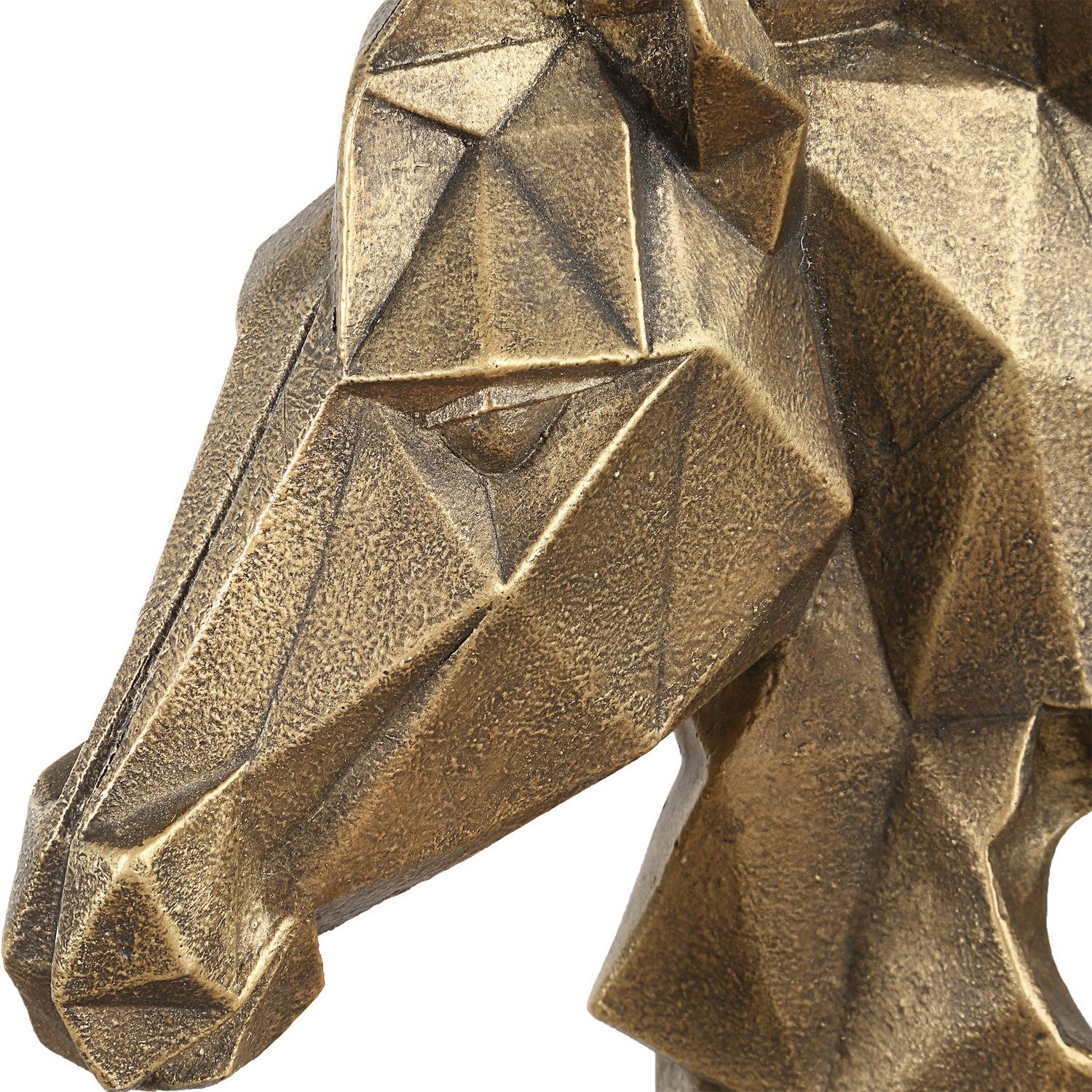 Uttermost - 18185 - Sculpture - Chiseled Horse Bust - Antiqued Gold