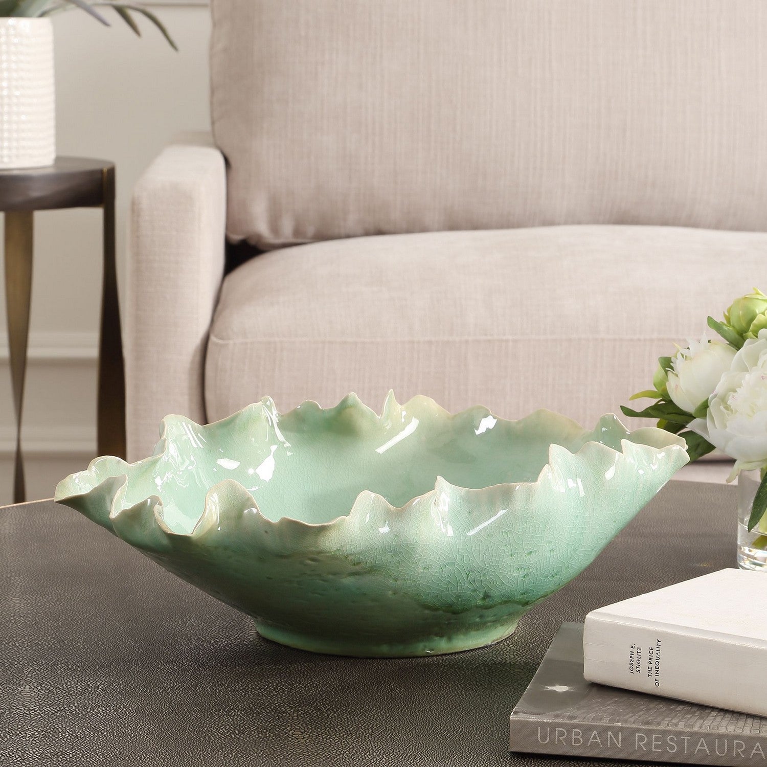 Uttermost - 18226 - Bowl - Lila - Green Glaze