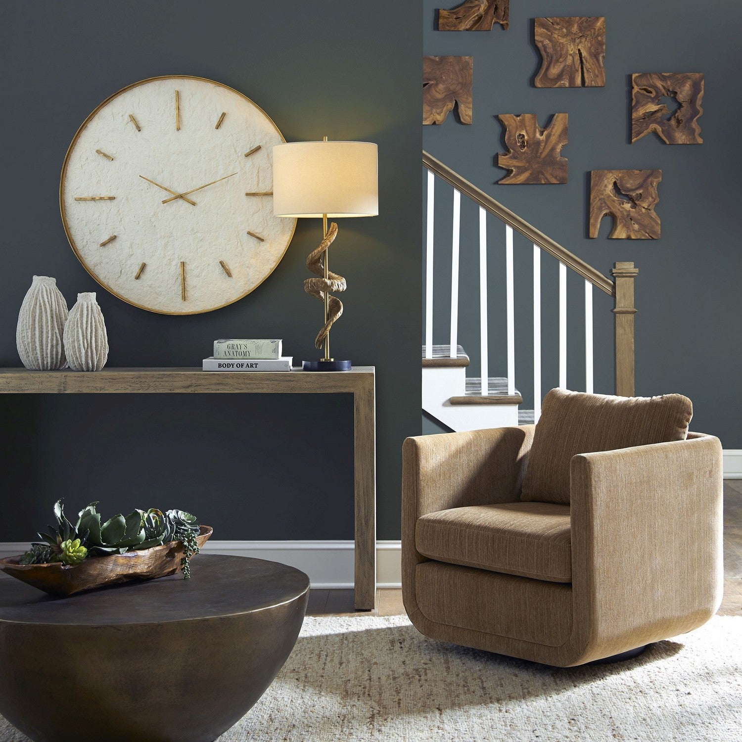 Uttermost - 23878 - Swivel Chair - Abound - Ginger