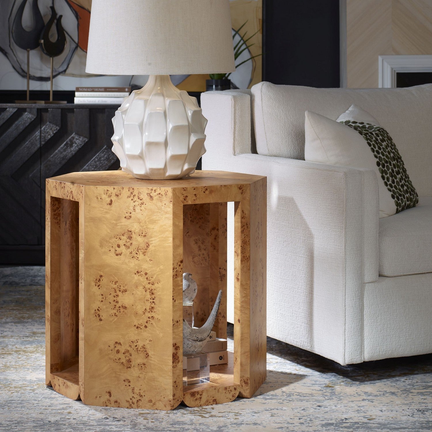 Uttermost - 24382 - Side Table - Indus - Natural Poplar Burl