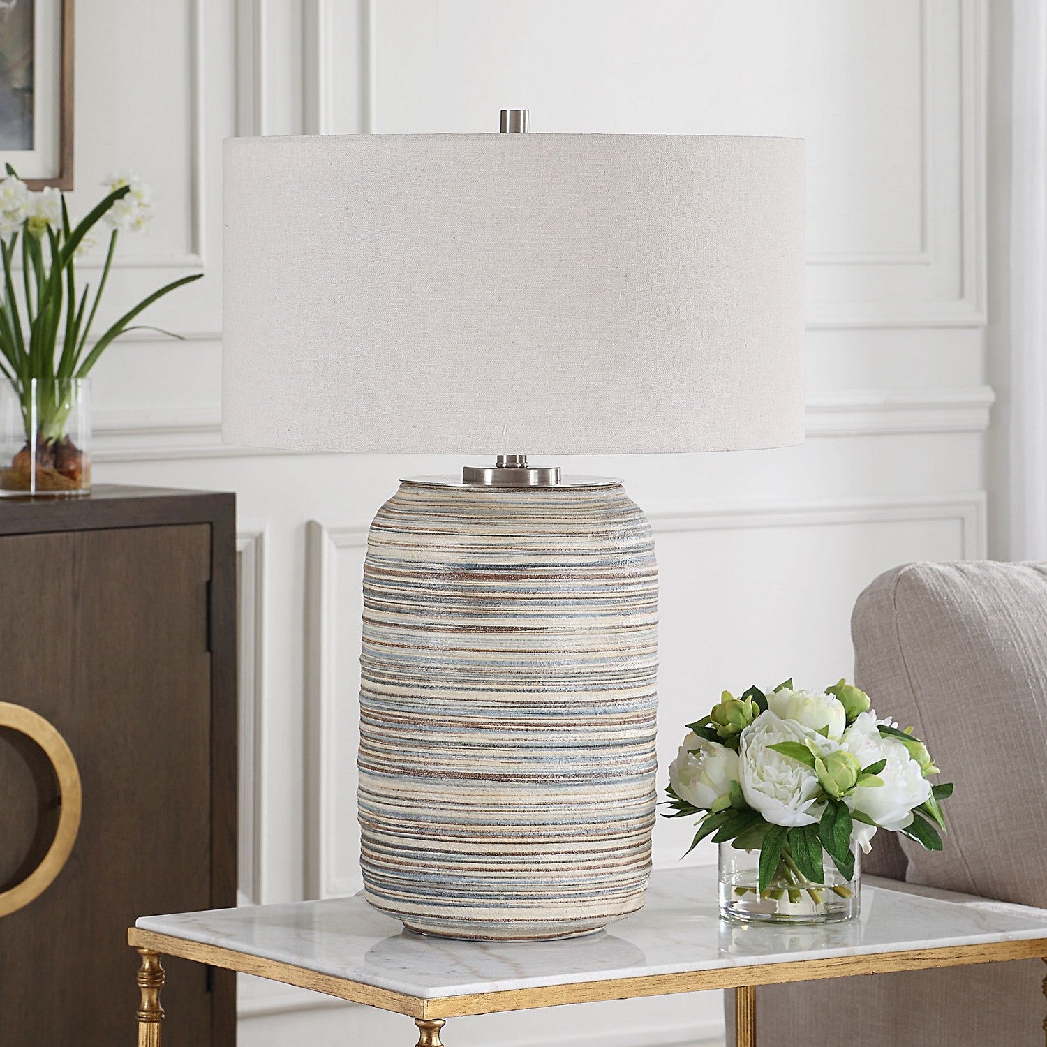 Uttermost - 30453 - One Light Table Lamp - Prospect - Brushed Nickel