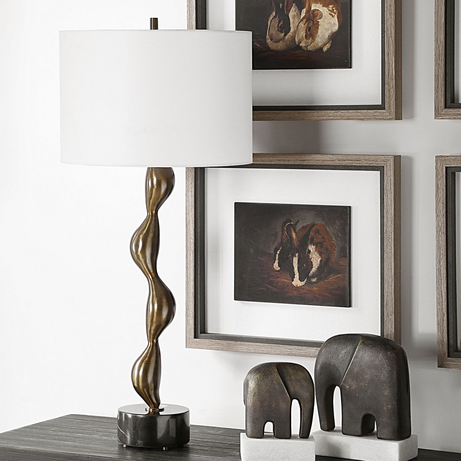 Uttermost - 30454-1 - One Light Table Lamp - Remolino - Warm Bronze