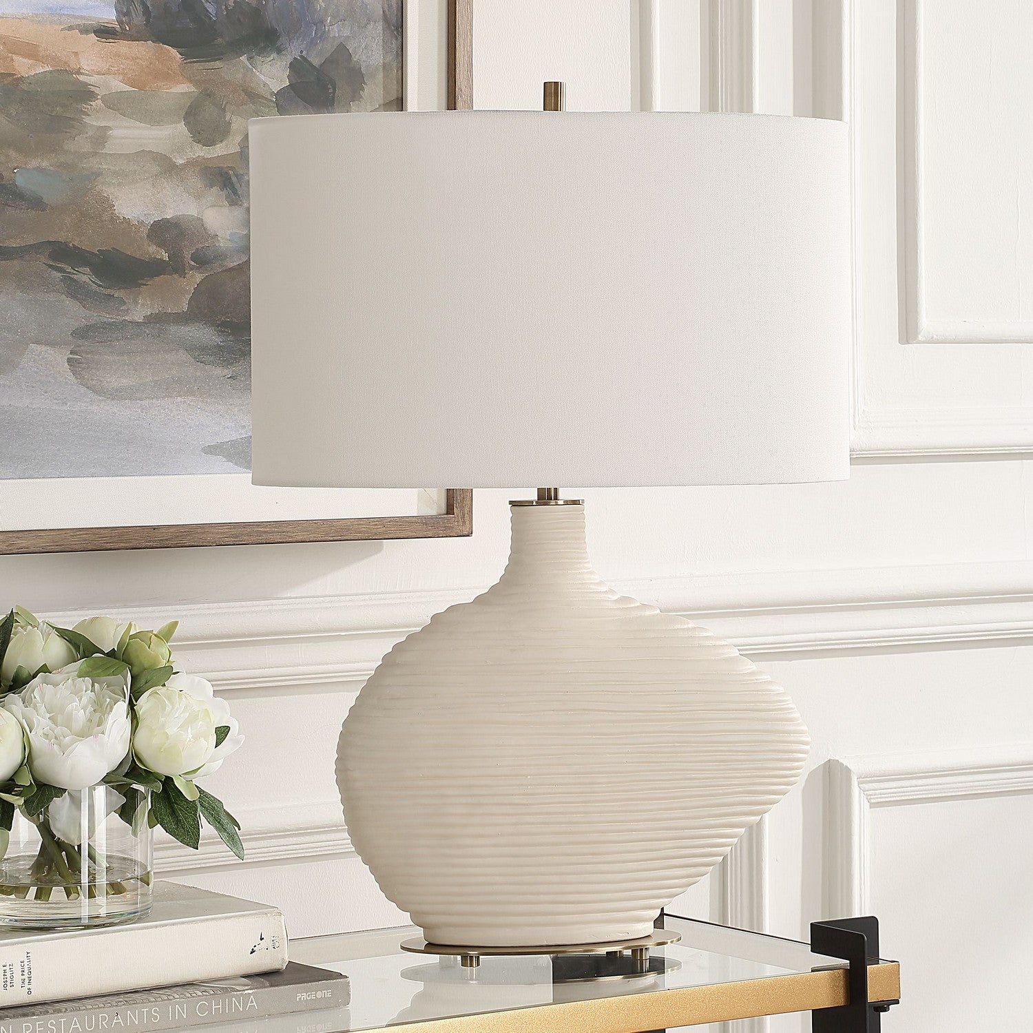 Uttermost - 30473-1 - One Light Table Lamp - Duostacked - Warm White