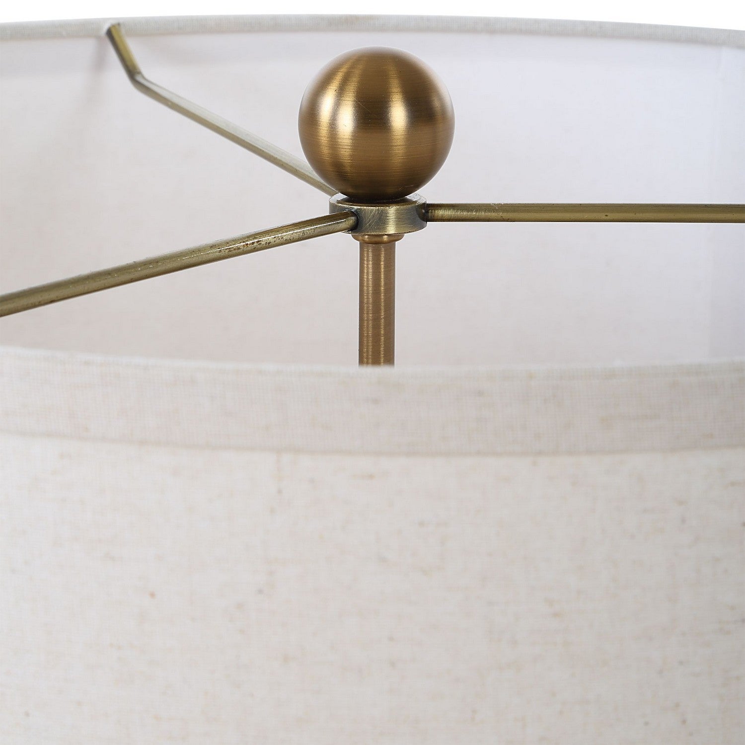Uttermost - 30518 - Two Light Table Lamp - Cardoni - Brushed Brass