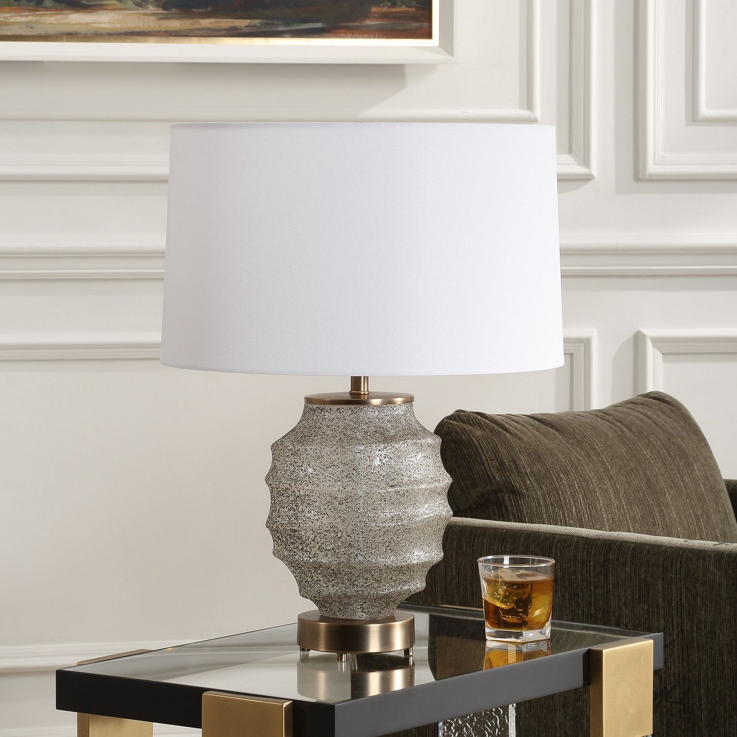 Uttermost - 30520-1 - One Light Table Lamp - Acosta - Antiqued Brass