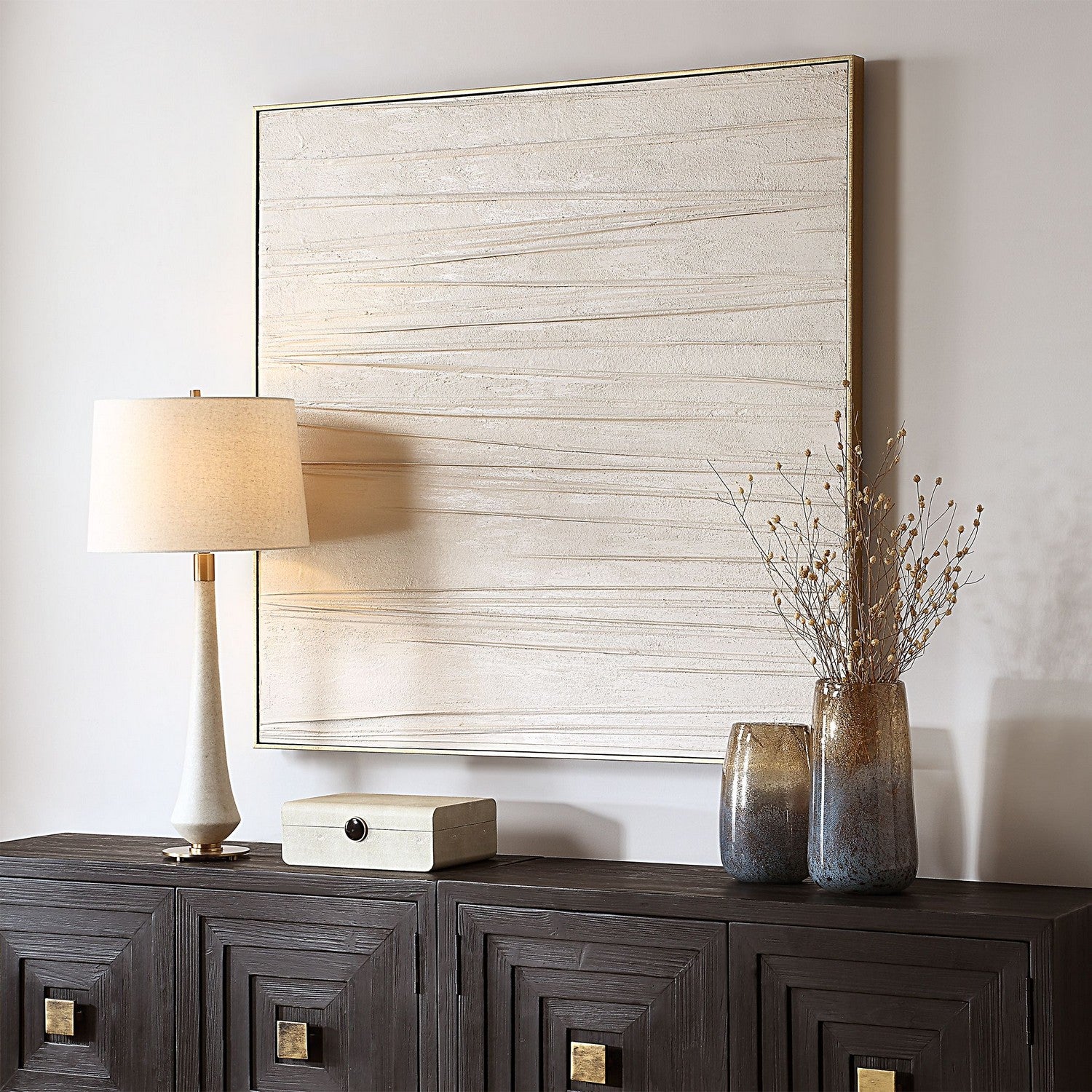 Uttermost - 32373 - Wall Art - Walking The Line - Gold Leaf