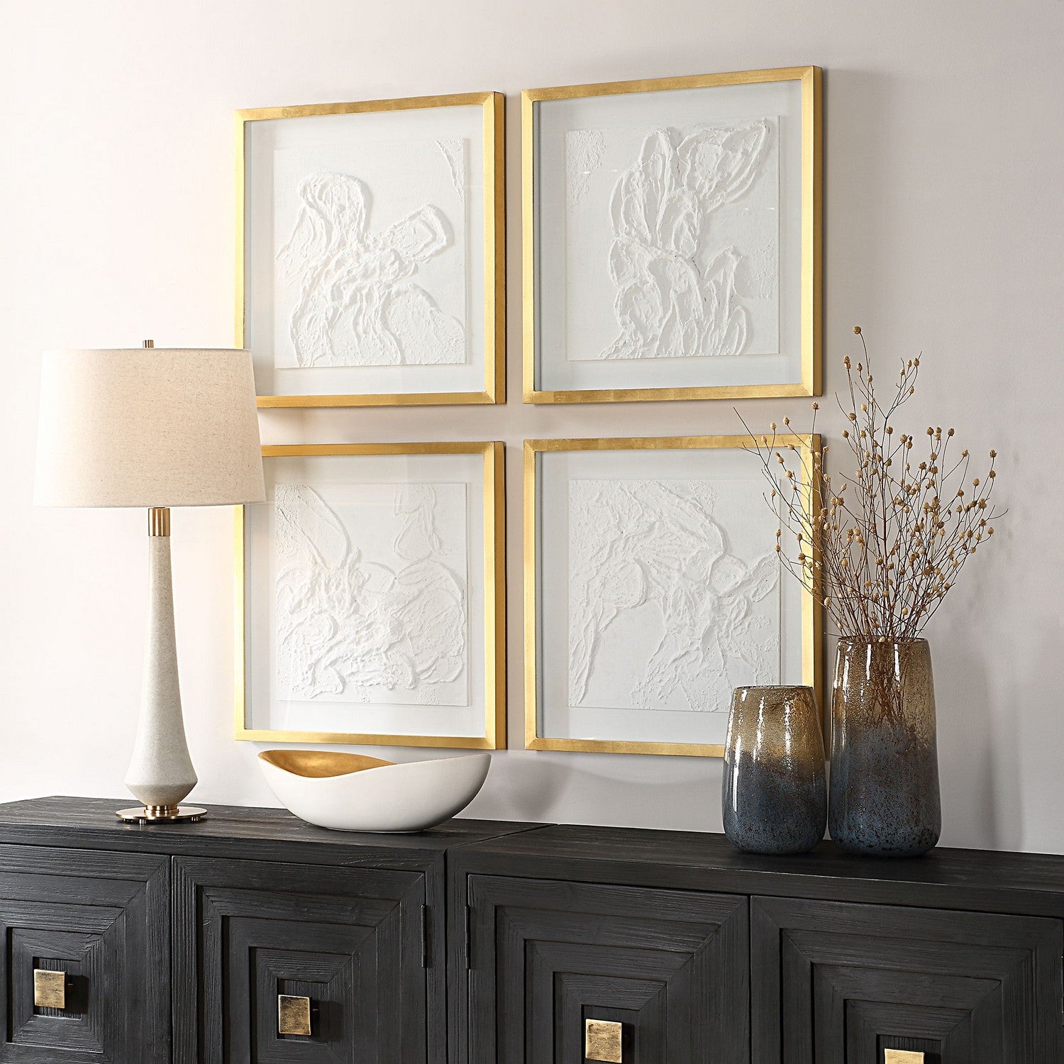 Uttermost - 32387 - Wall Art - Fourfold - Light Gold