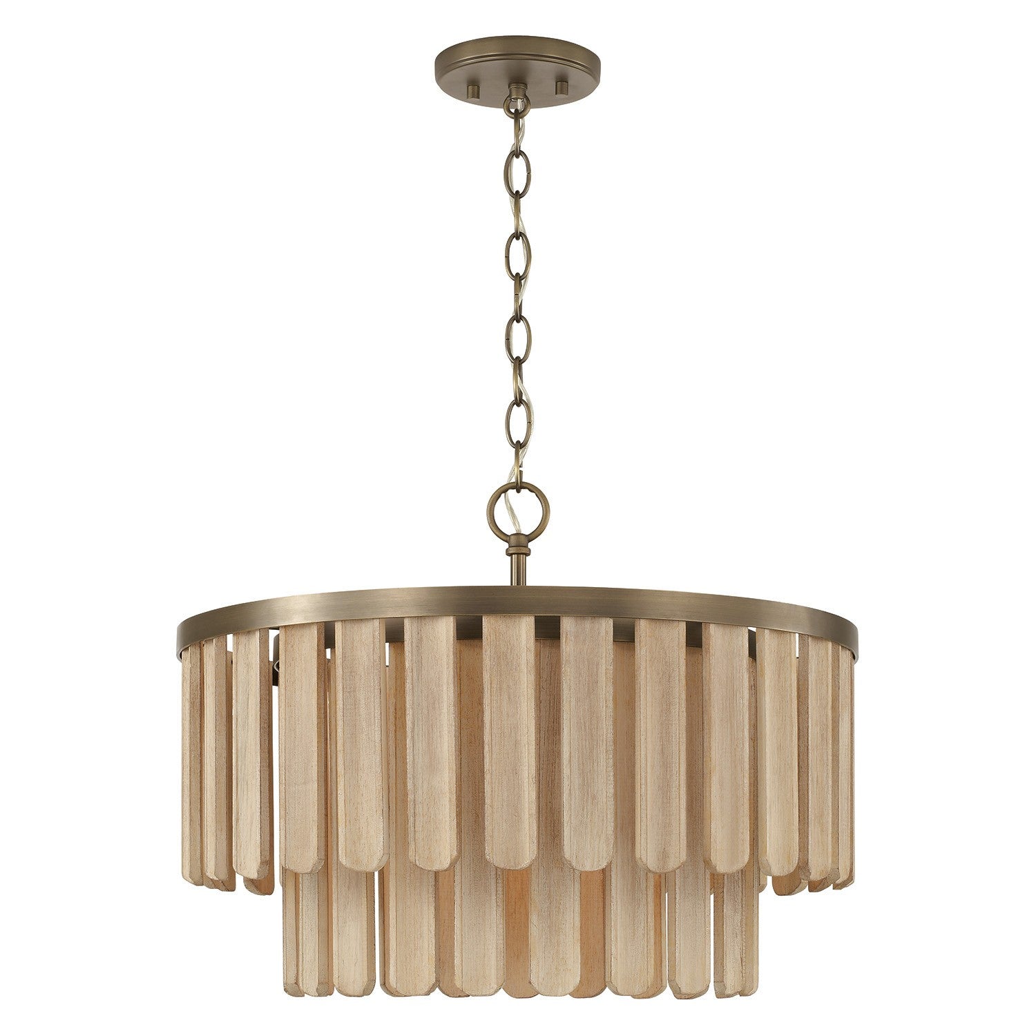 Capital Lighting - 255611DR - One Light Semi Flush Mount - Jada - Dark Brass