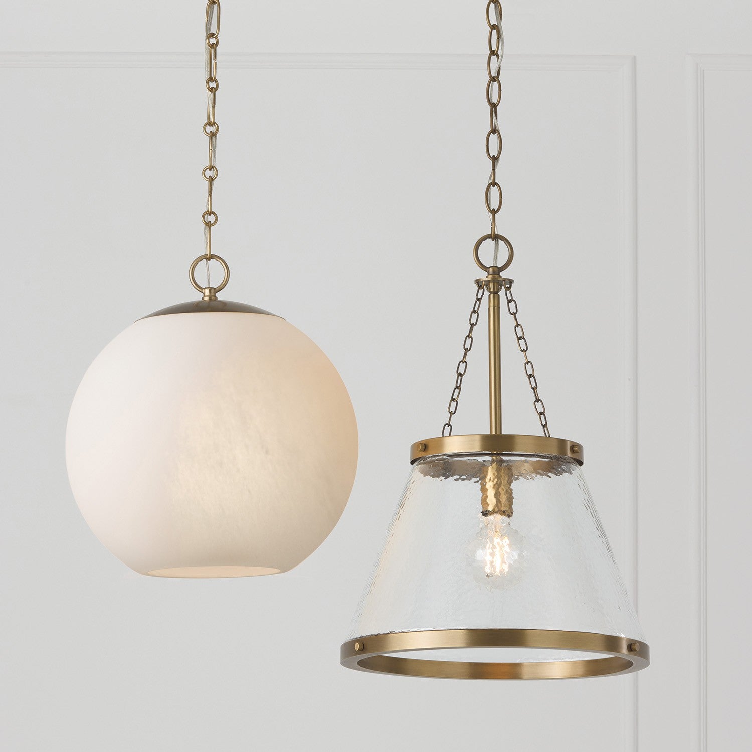 Capital Lighting - 355312AD - One Light Pendant - Landon - Aged Brass