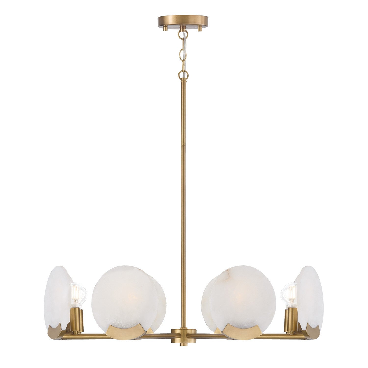 Capital Lighting - 454682AD - Eight Light Chandelier - Oriya - Aged Brass