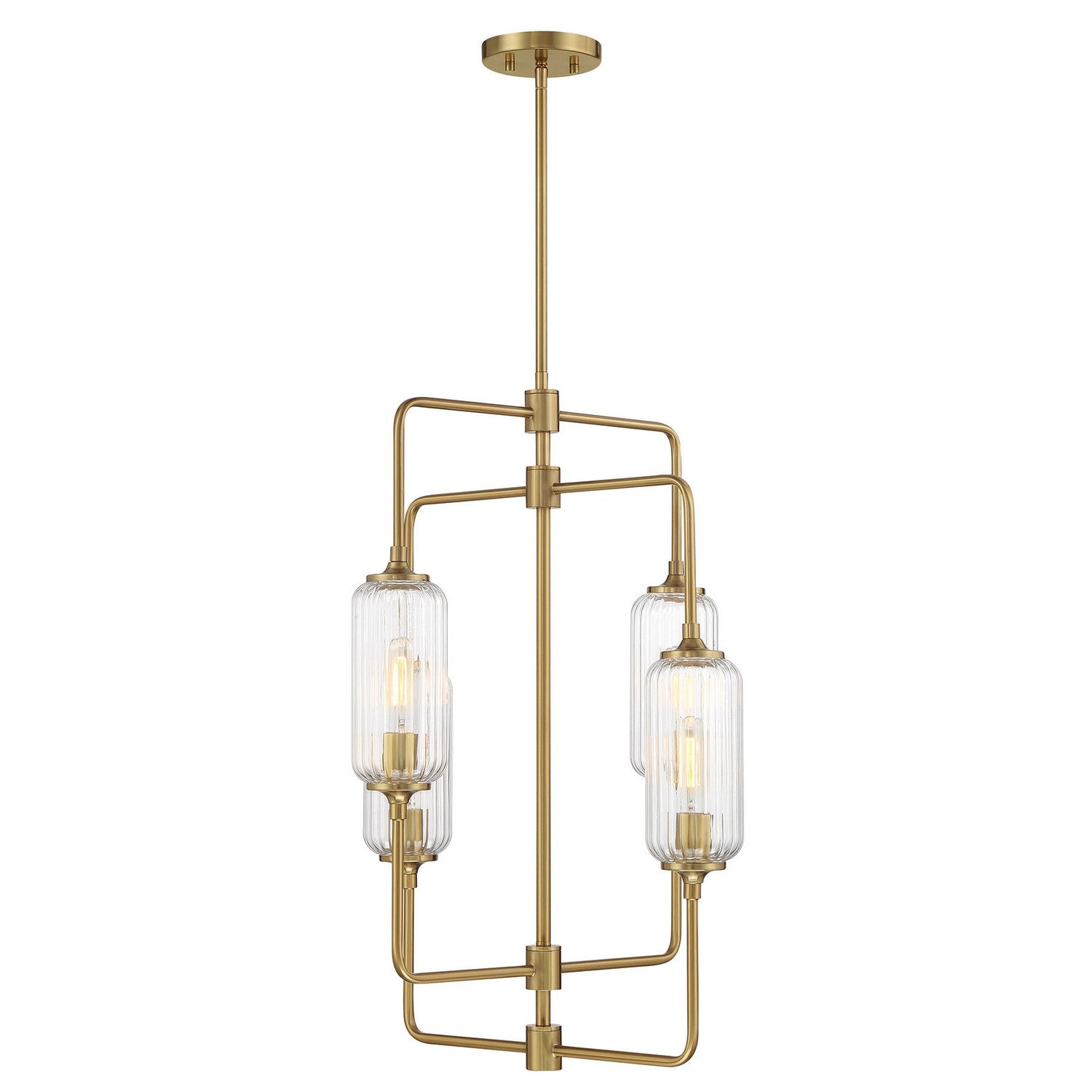 Savoy House - 1-3023-4-322 - Four Light Chandelier - Holton - Warm Brass