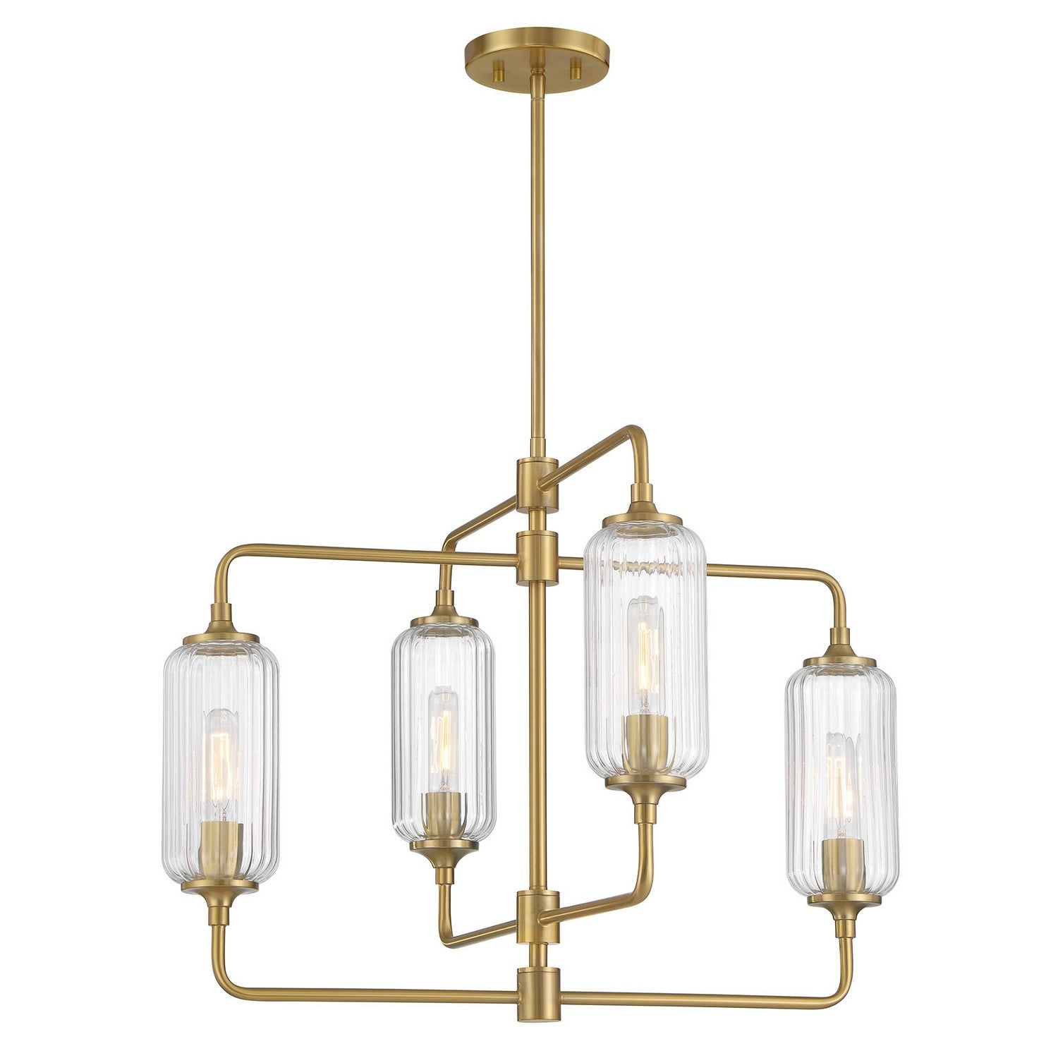 Savoy House - 1-3025-4-322 - Four Light Chandelier - Holton - Warm Brass