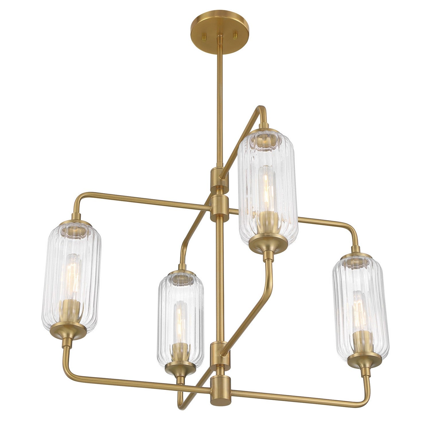Savoy House - 1-3025-4-322 - Four Light Chandelier - Holton - Warm Brass