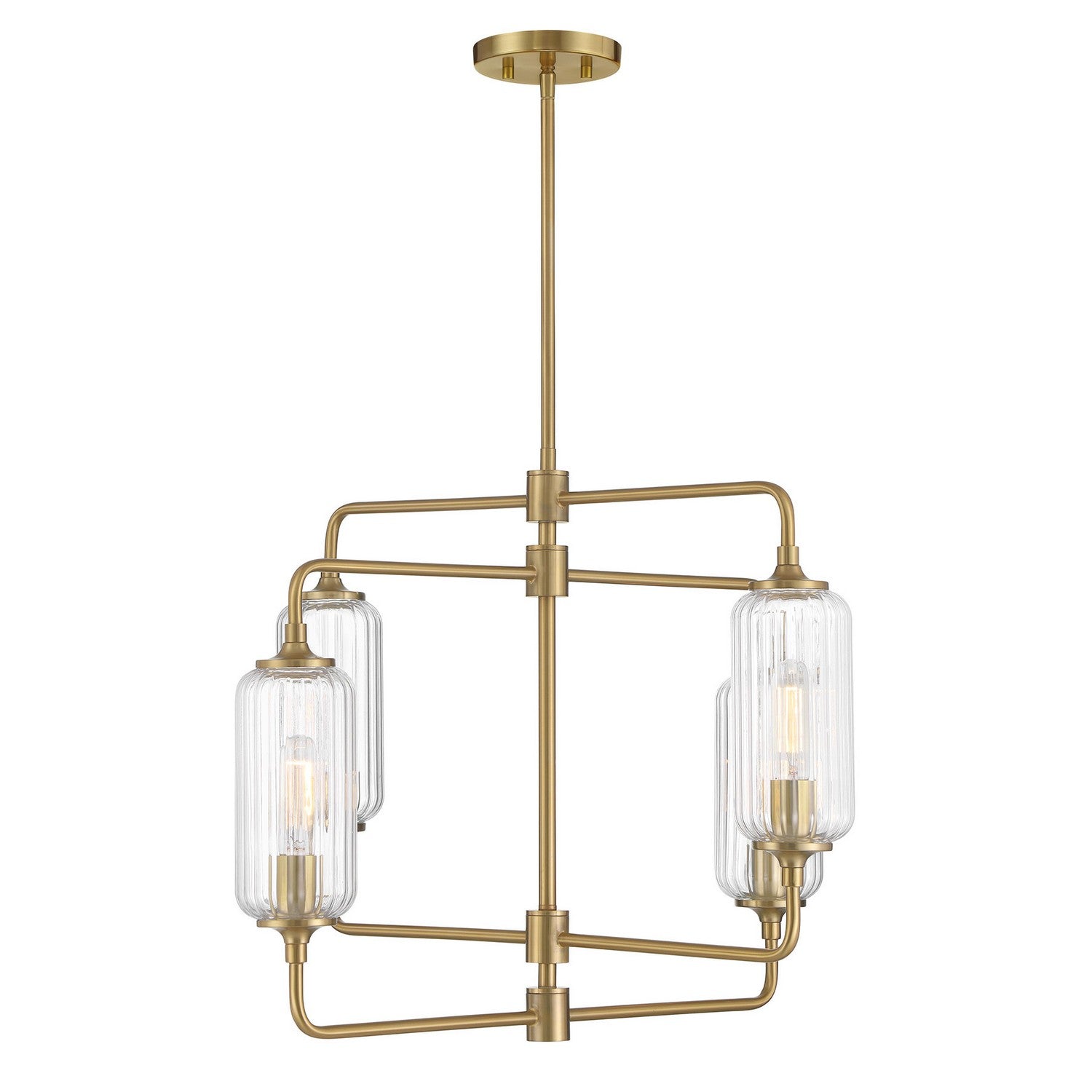 Savoy House - 1-3025-4-322 - Four Light Chandelier - Holton - Warm Brass