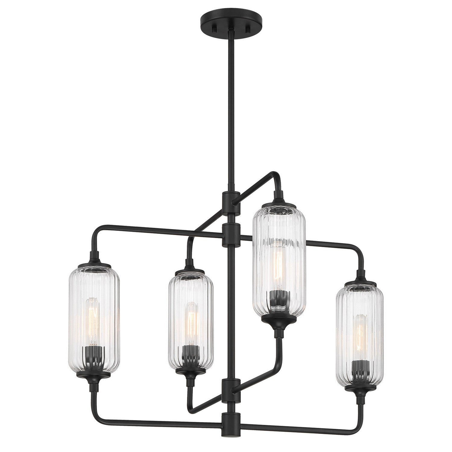 Savoy House - 1-3025-4-89 - Four Light Chandelier - Holton - Matte Black