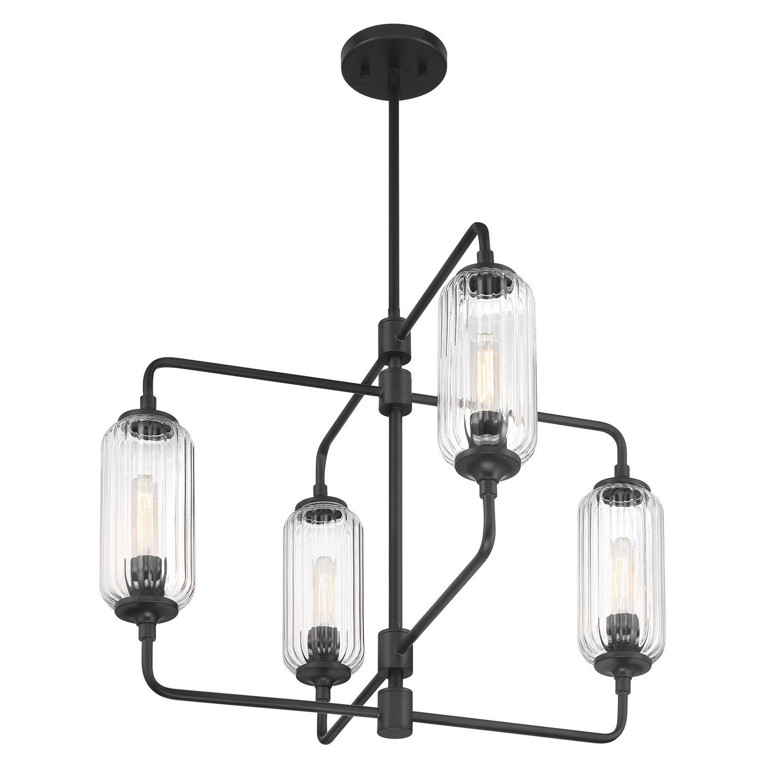 Savoy House - 1-3025-4-89 - Four Light Chandelier - Holton - Matte Black