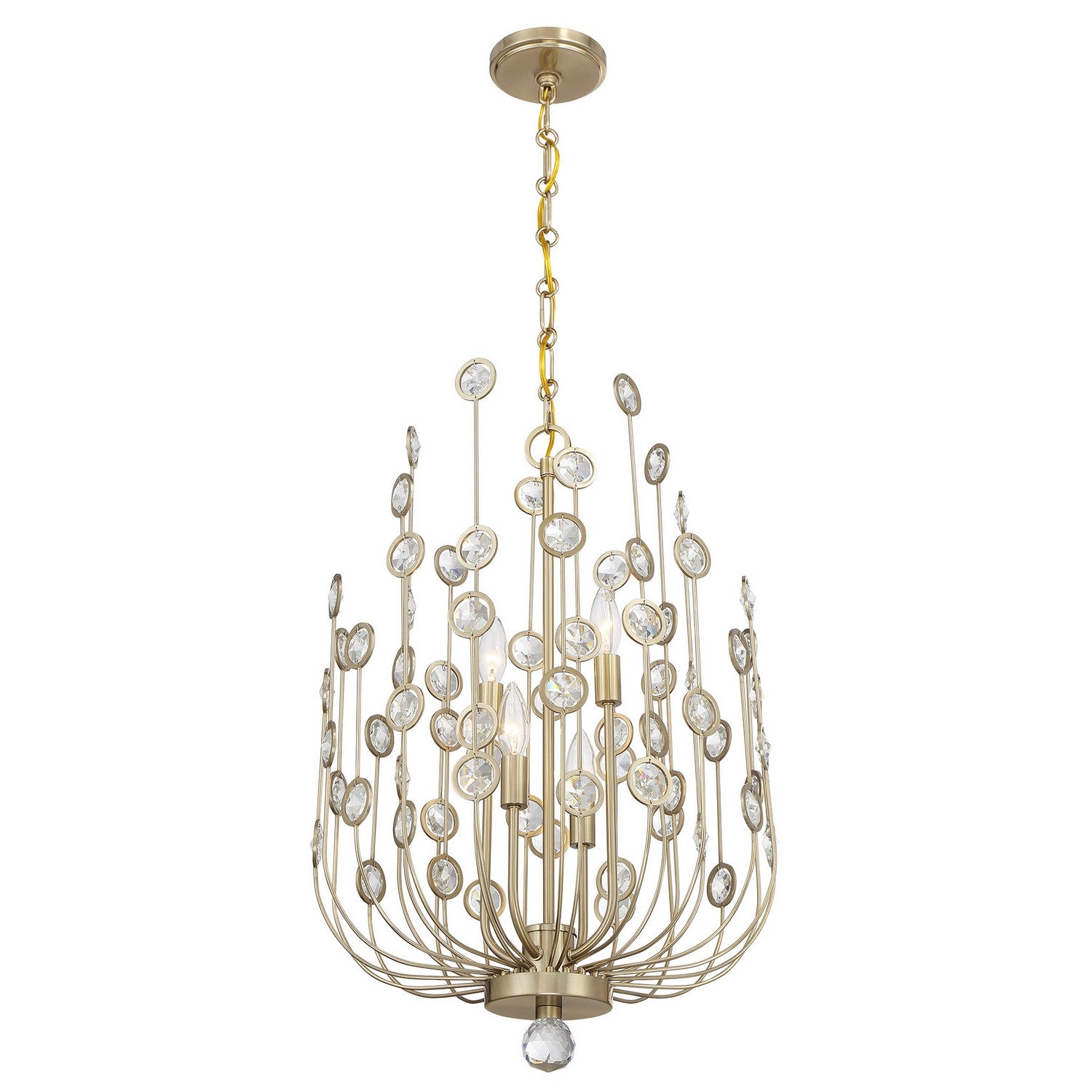 Savoy House - 1-3597-4-127 - Four Light Chandelier - Irina - Noble Brass