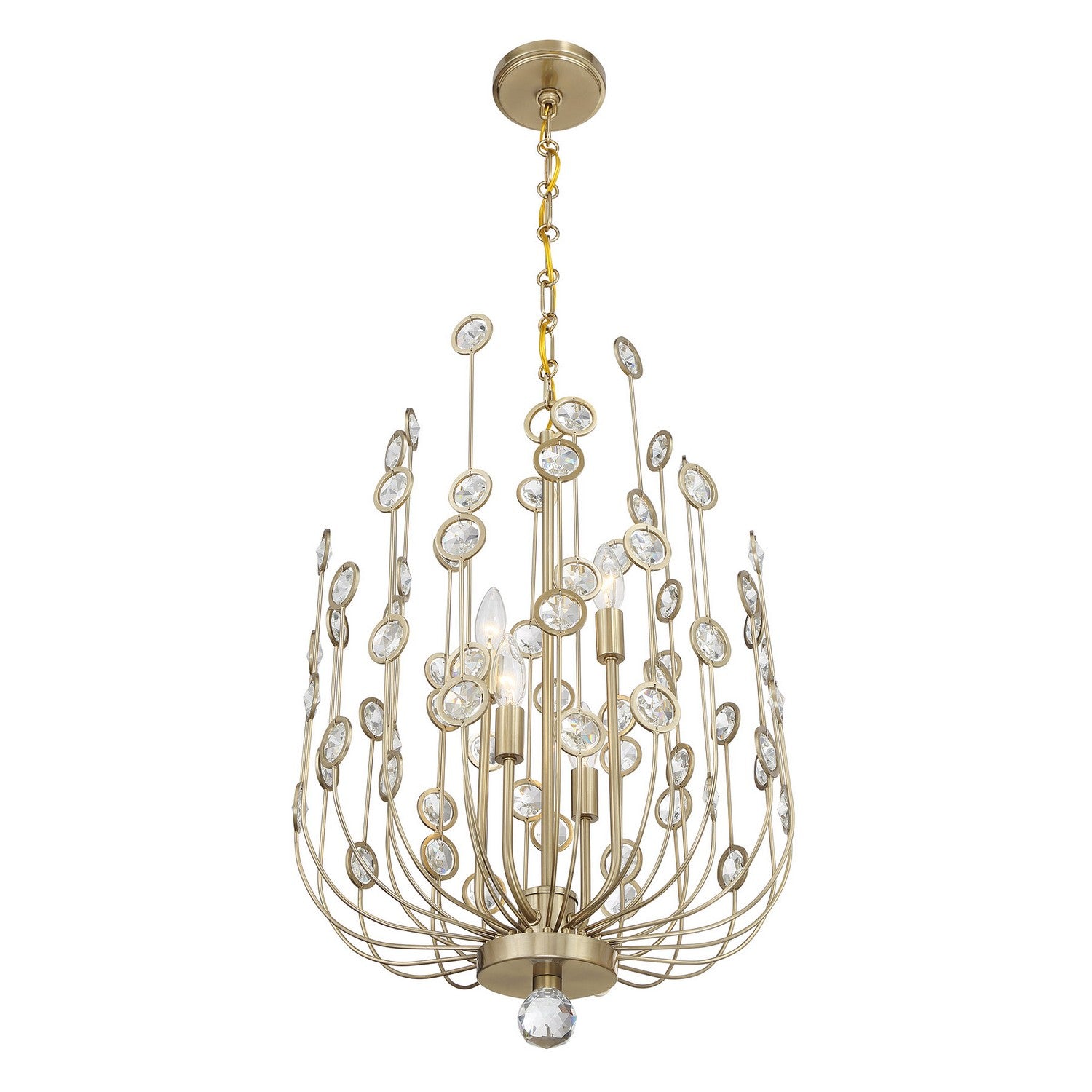 Savoy House - 1-3597-4-127 - Four Light Chandelier - Irina - Noble Brass