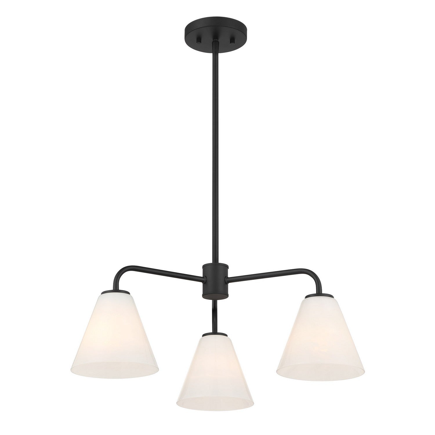 Savoy House - 1-4013-3-89 - Three Light Chandelier - Blair - Matte Black