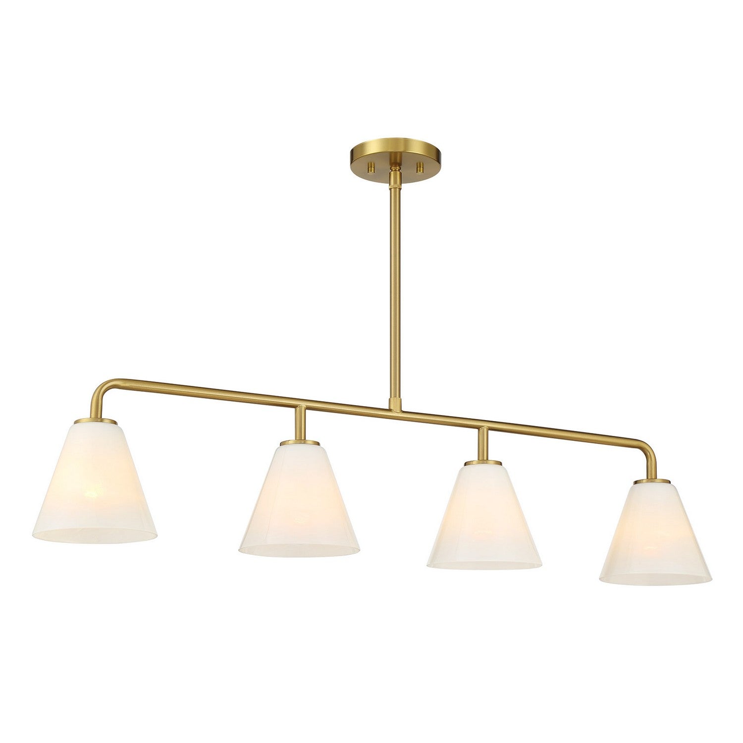Savoy House - 1-4014-4-322 - Four Light Linear Chandelier - Blair - Warm Brass