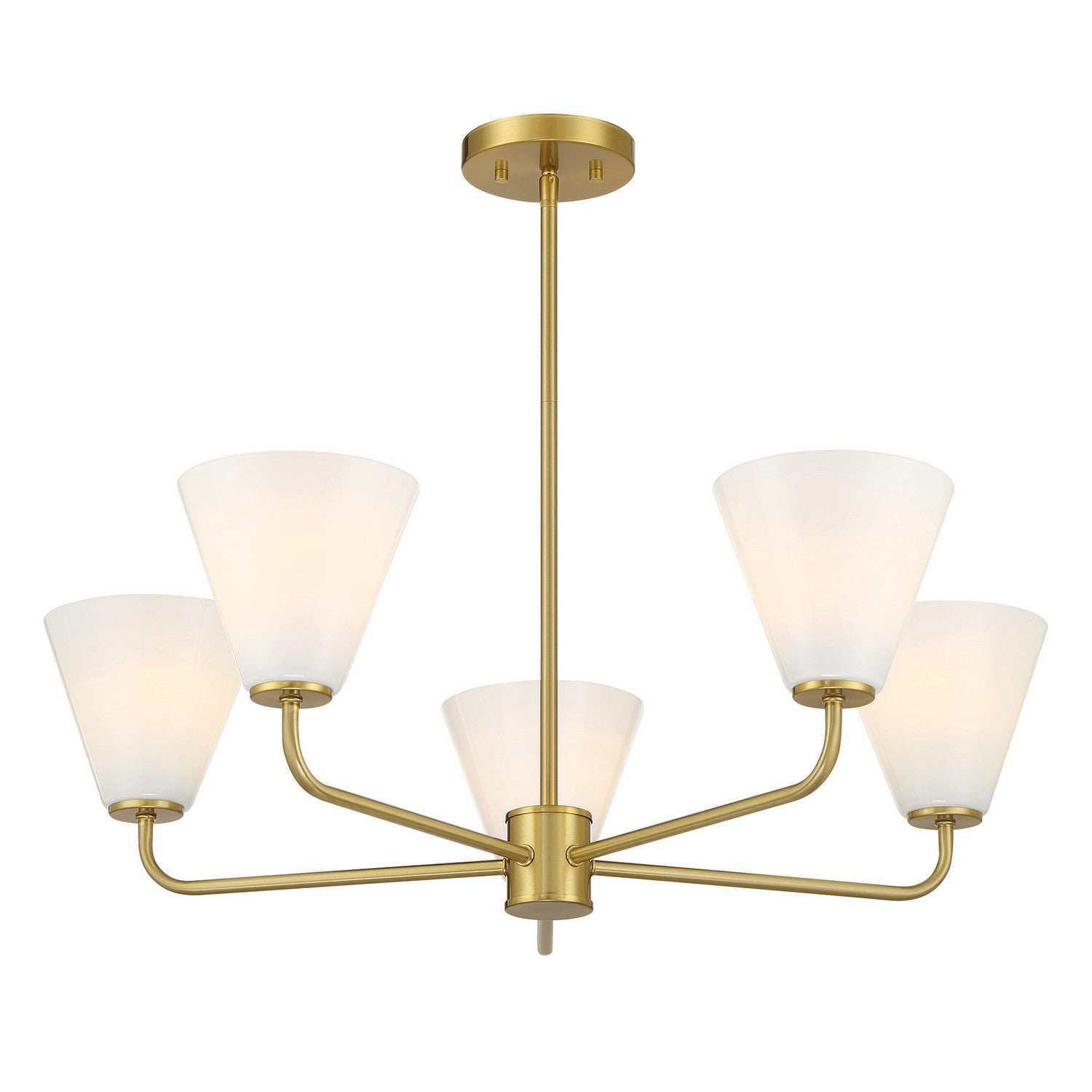 Savoy House - 1-4015-5-322 - Five Light Chandelier - Blair - Warm Brass