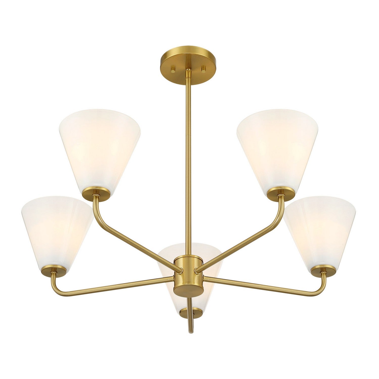 Savoy House - 1-4015-5-322 - Five Light Chandelier - Blair - Warm Brass