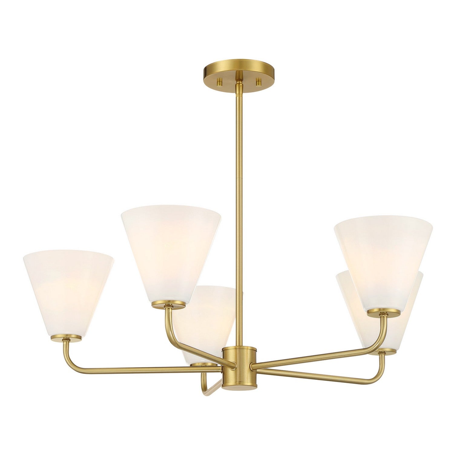 Savoy House - 1-4015-5-322 - Five Light Chandelier - Blair - Warm Brass