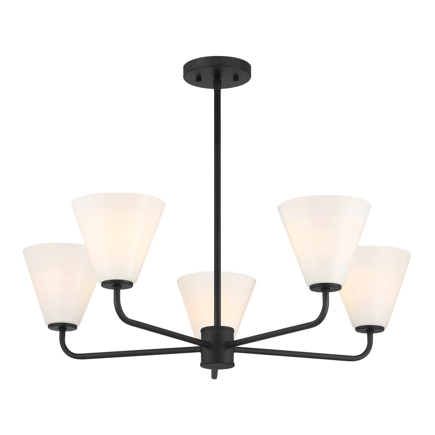 Savoy House - 1-4015-5-89 - Five Light Chandelier - Blair - Matte Black