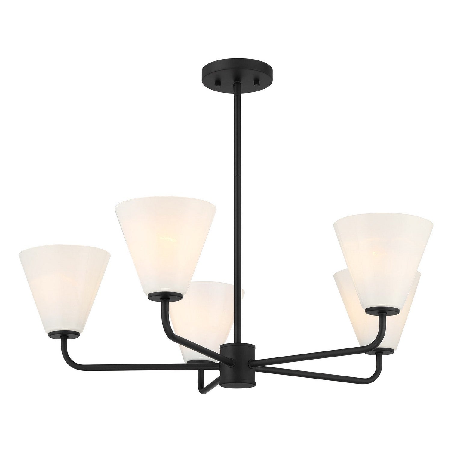Savoy House - 1-4015-5-89 - Five Light Chandelier - Blair - Matte Black
