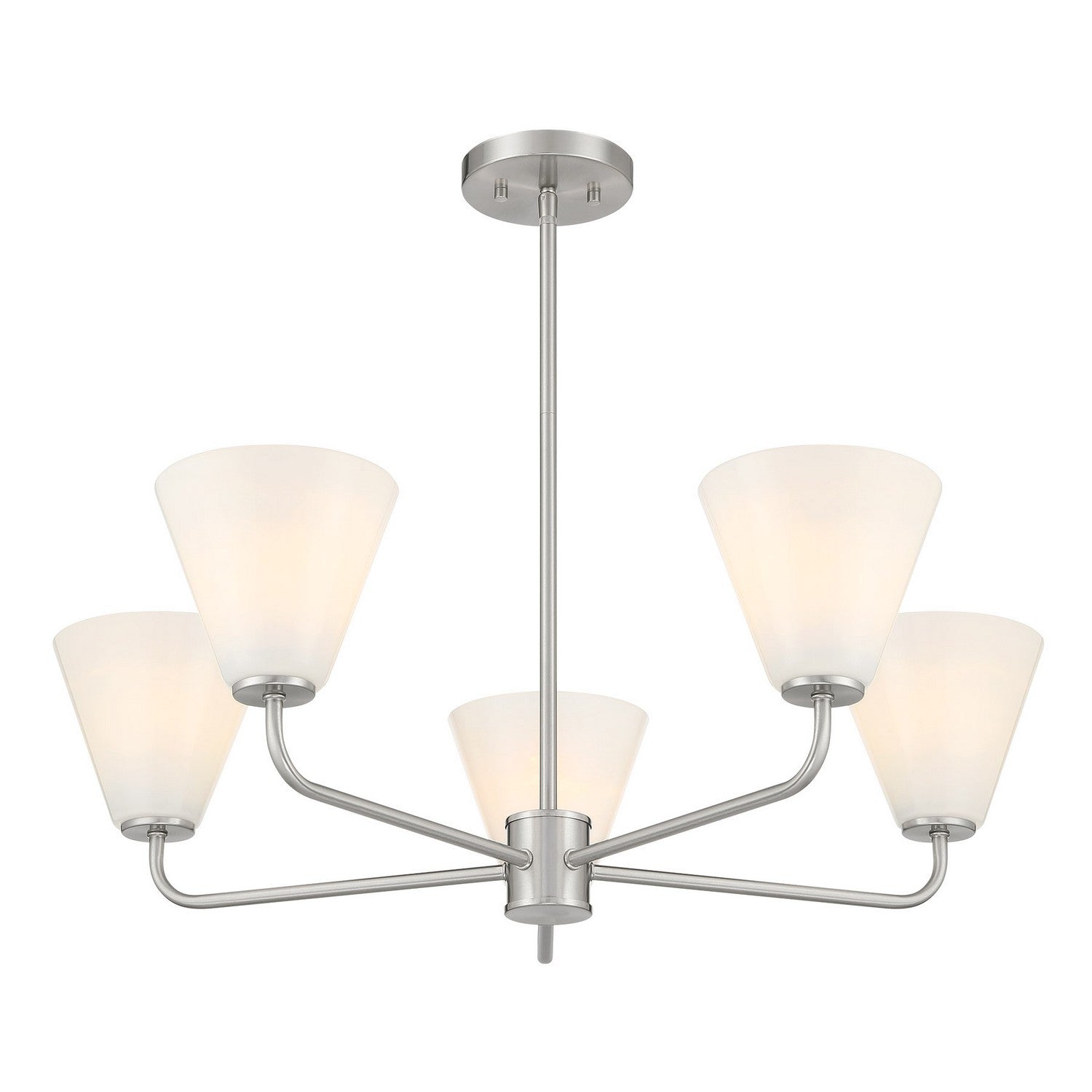 Savoy House - 1-4015-5-SN - Five Light Chandelier - Blair - Satin Nickel