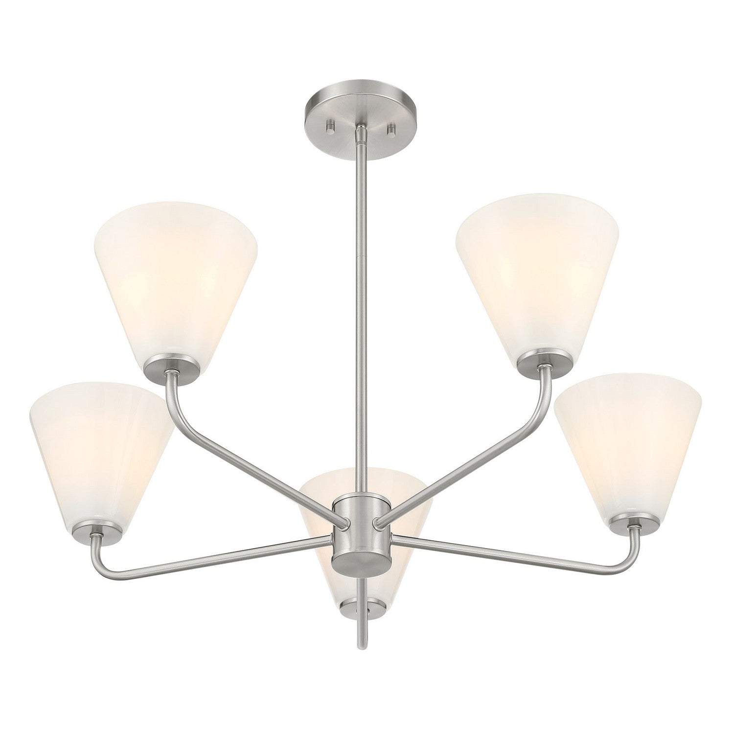 Savoy House - 1-4015-5-SN - Five Light Chandelier - Blair - Satin Nickel