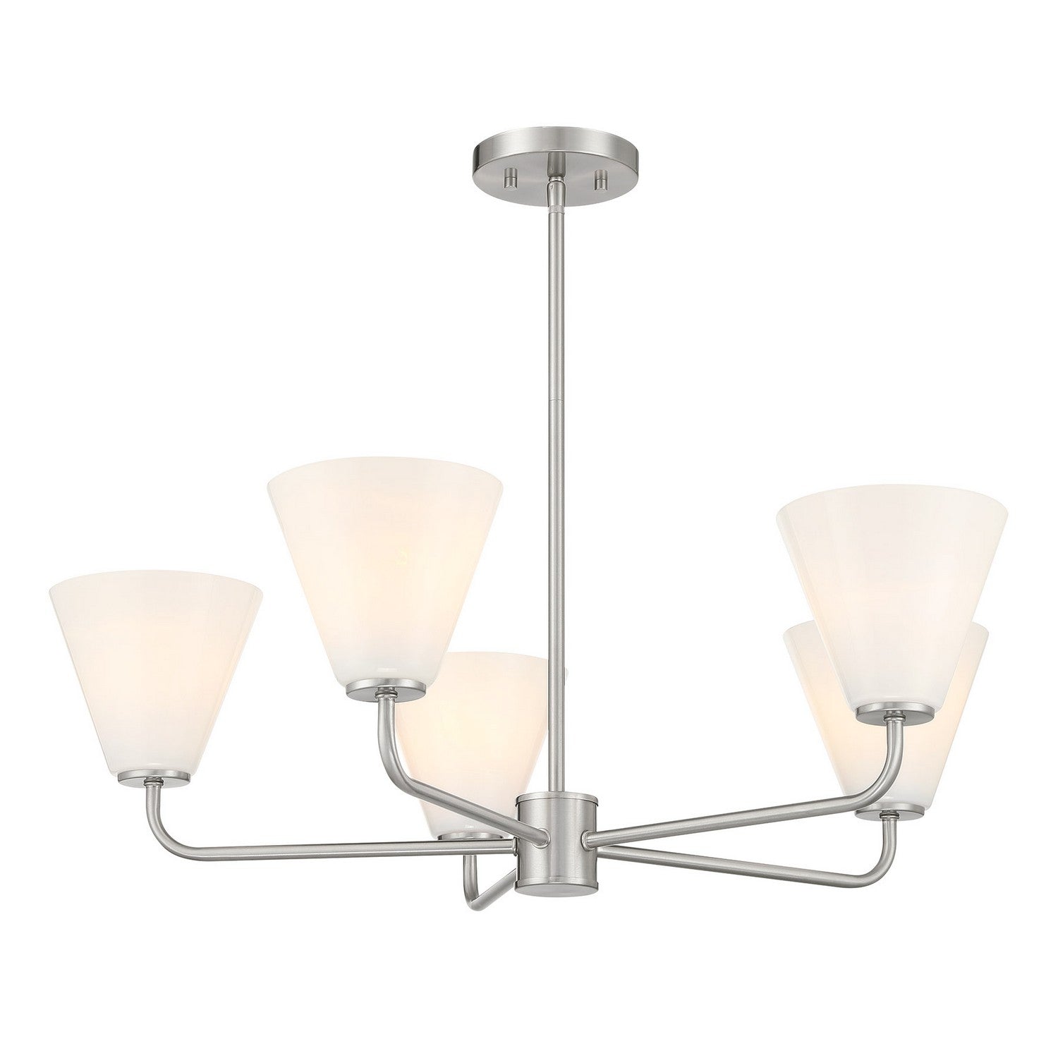 Savoy House - 1-4015-5-SN - Five Light Chandelier - Blair - Satin Nickel
