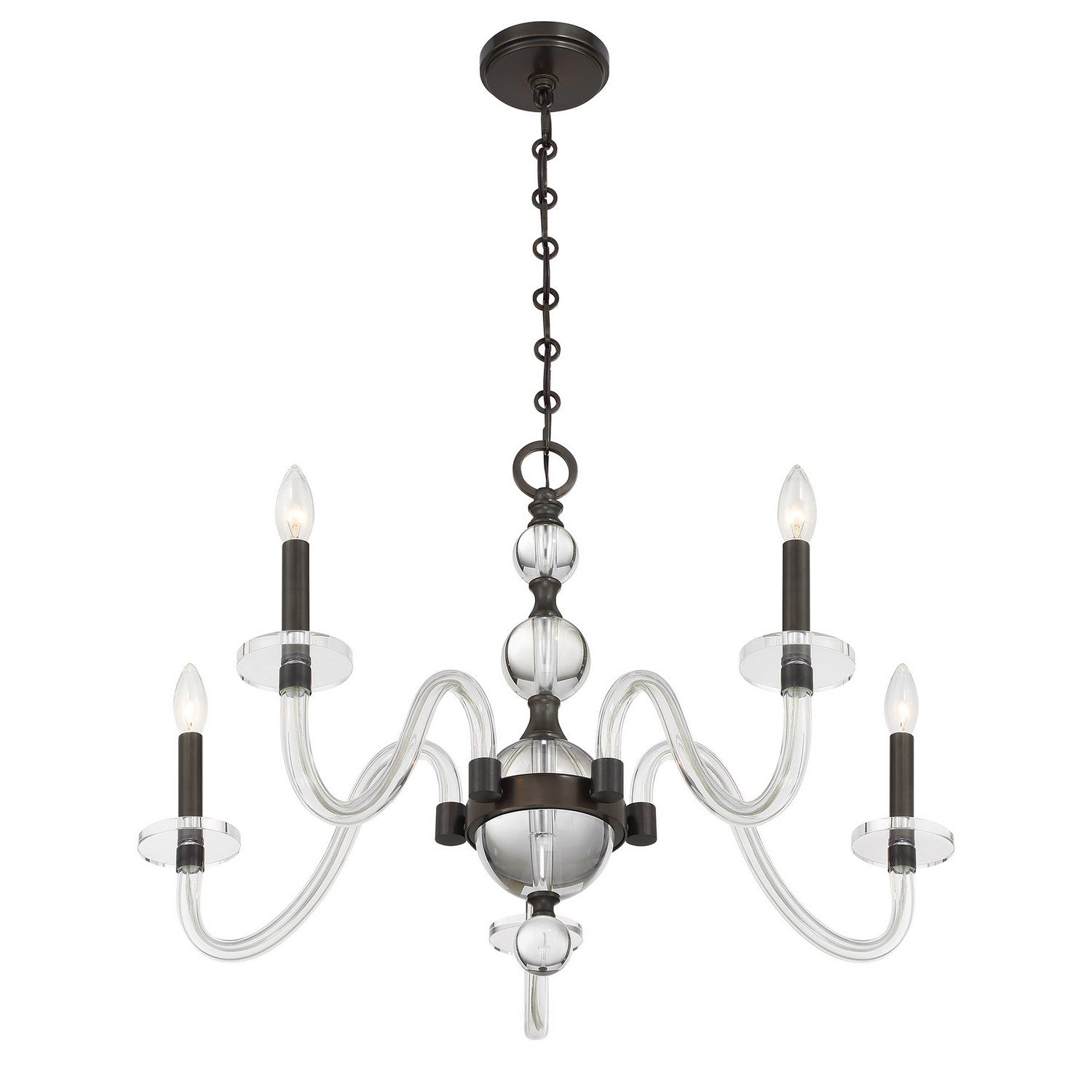 Savoy House - 1-4277-5-15 - Five Light Chandelier - Aragon - Mediterranean Bronze