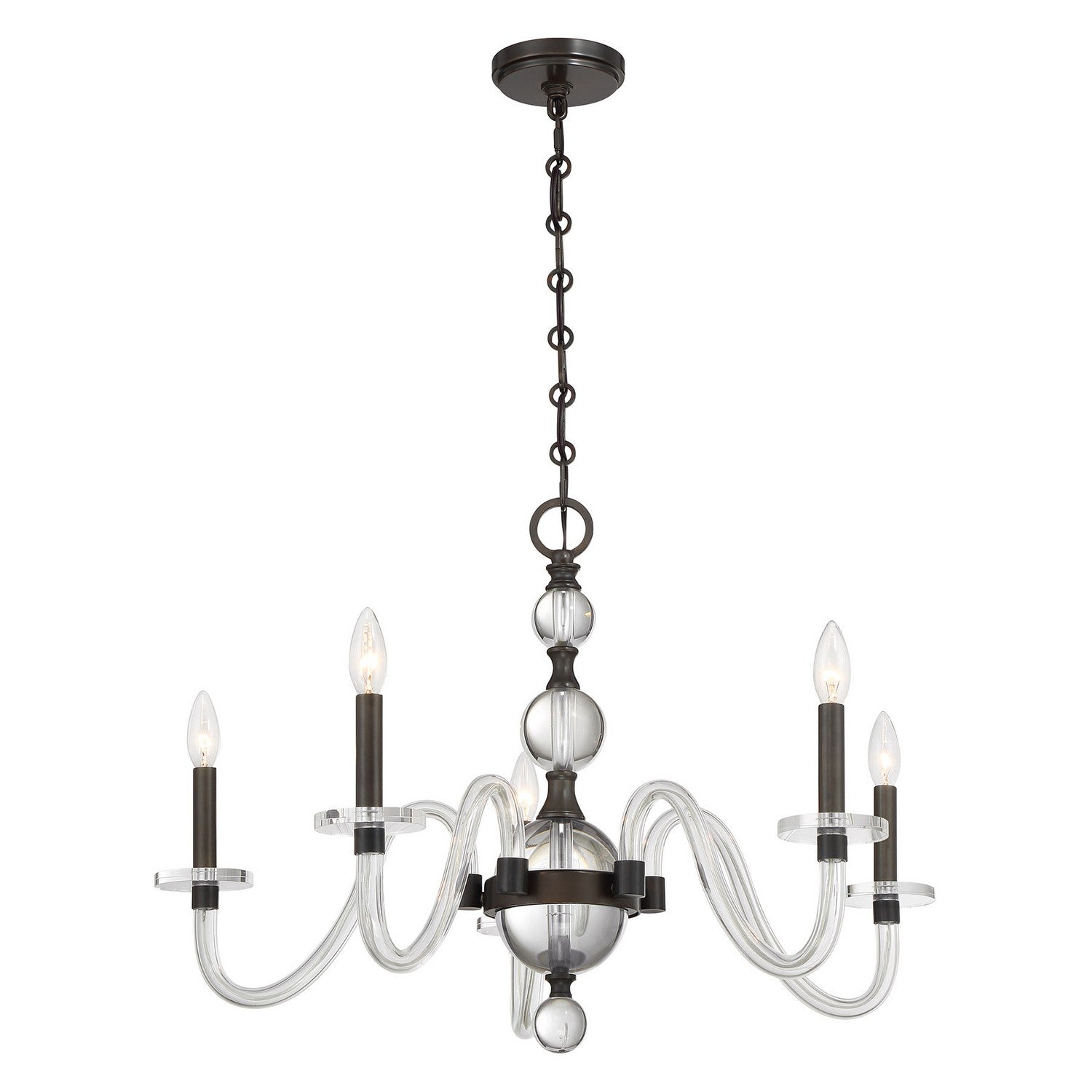 Savoy House - 1-4277-5-15 - Five Light Chandelier - Aragon - Mediterranean Bronze
