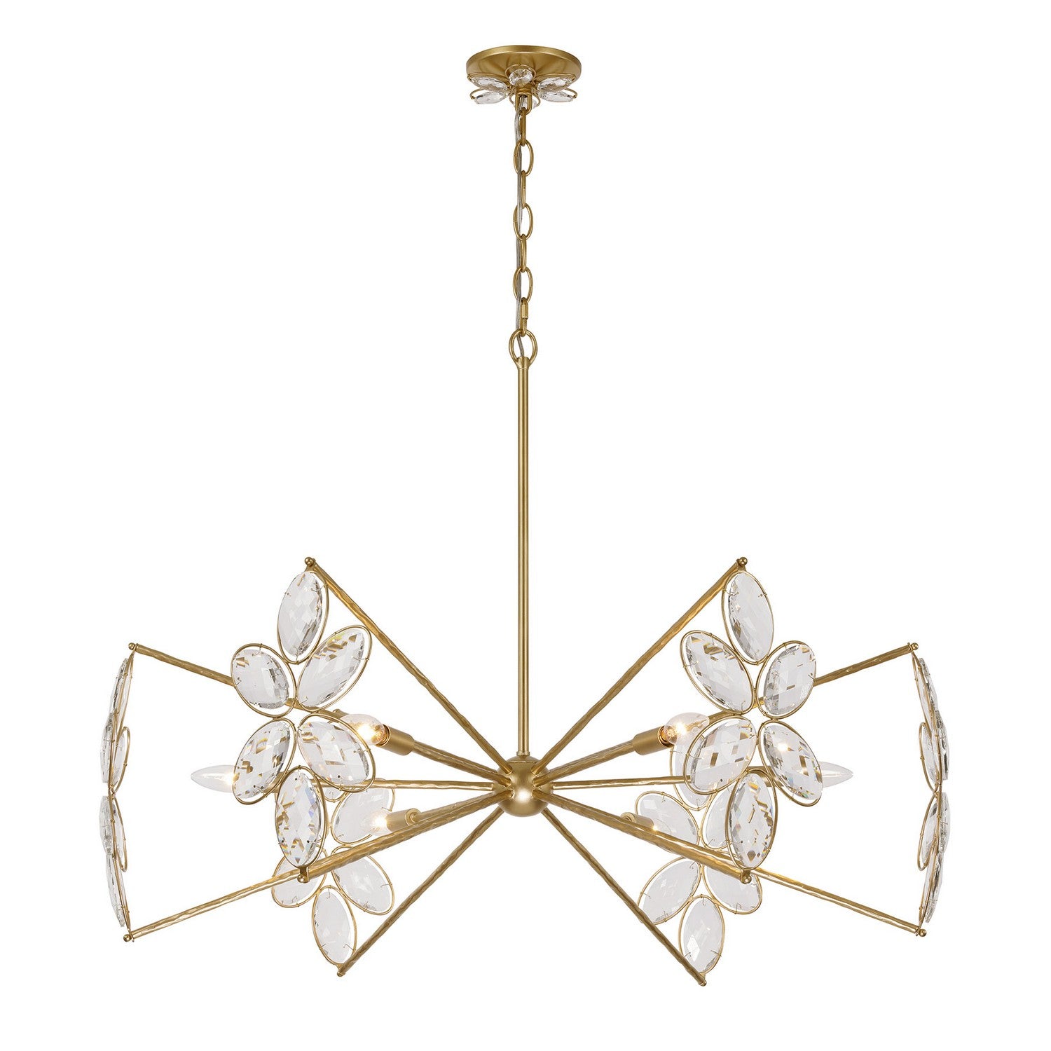 Savoy House - 1-4529-6-221 - Six Light Chandelier - Marbella - Gold Shimmer