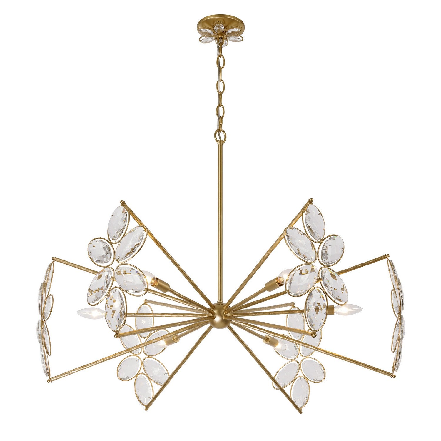 Savoy House - 1-4529-6-221 - Six Light Chandelier - Marbella - Gold Shimmer