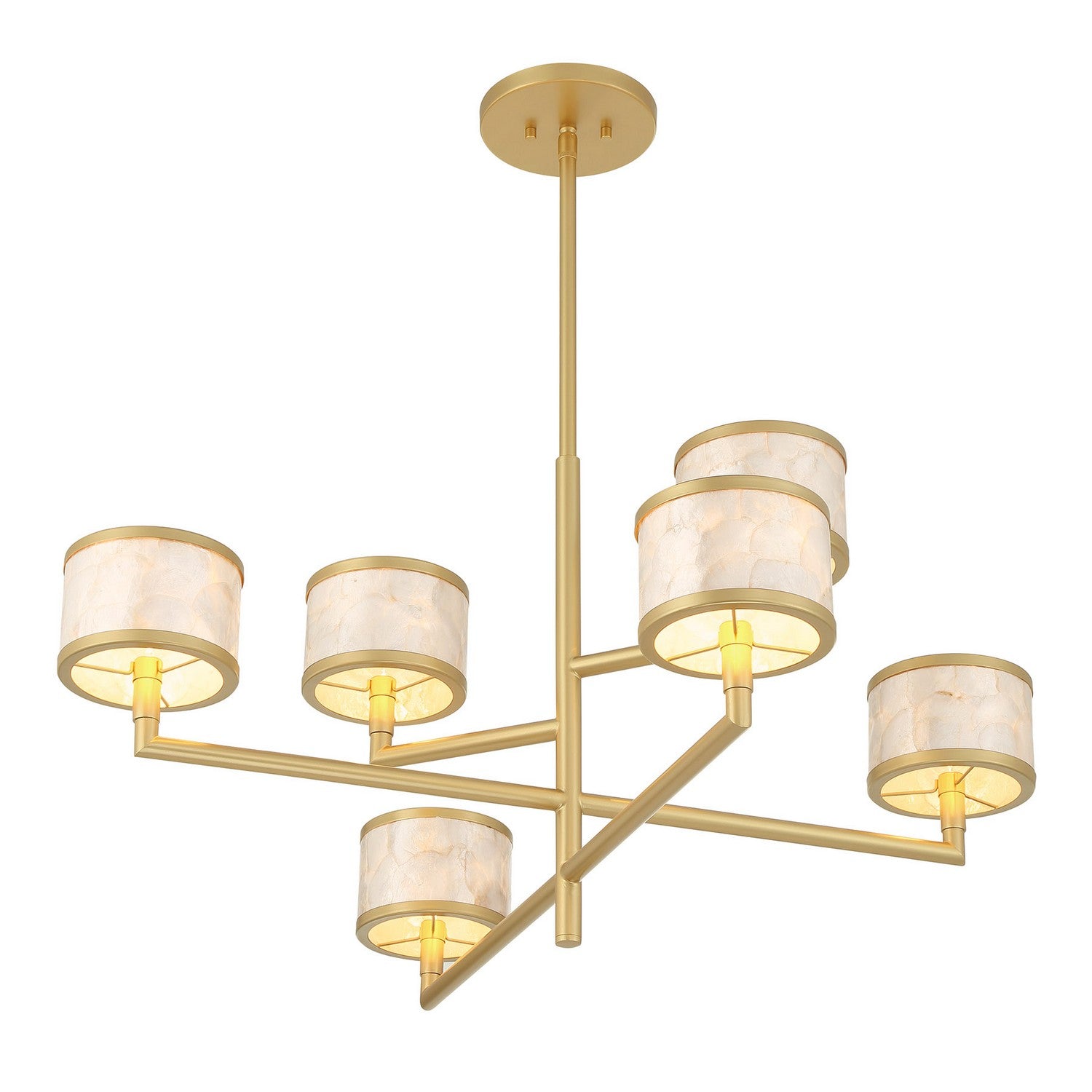 Savoy House - 1-6492-6-328 - Six Light Chandelier - Mariquita - Spun Gold