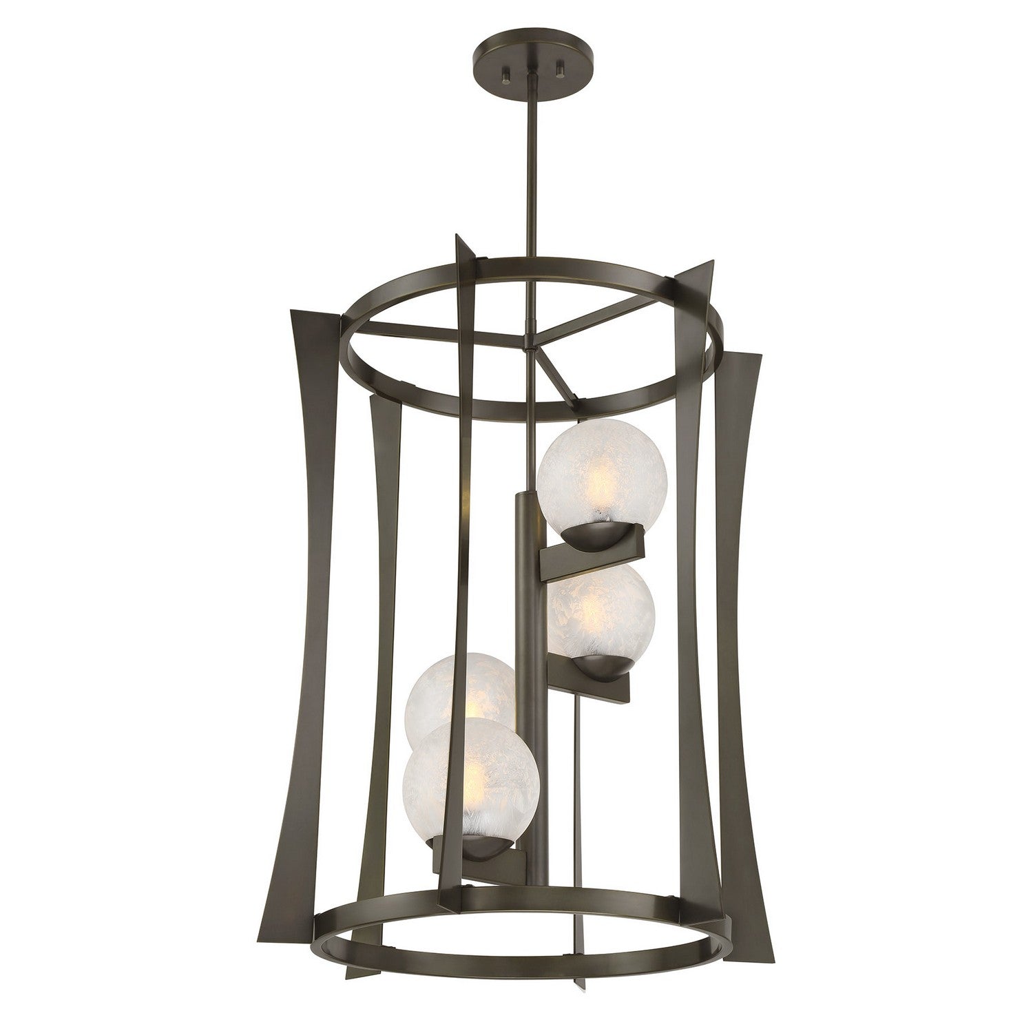 Savoy House - 3-1018-4-15 - Four Light Pendant - Darien - Mediterranean Bronze