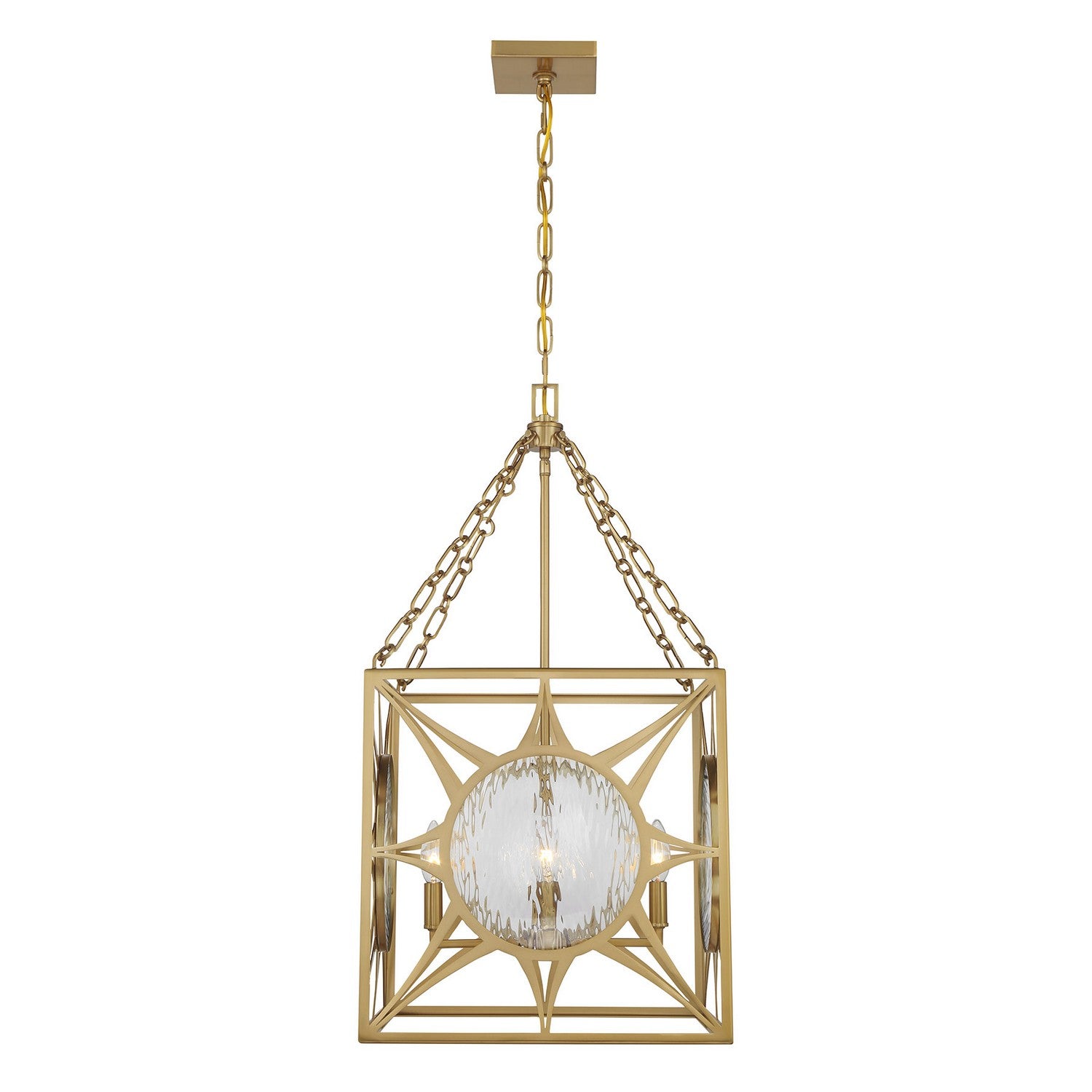 Savoy House - 3-5063-4-322 - Four Light Pendant - Balfour - Warm Brass