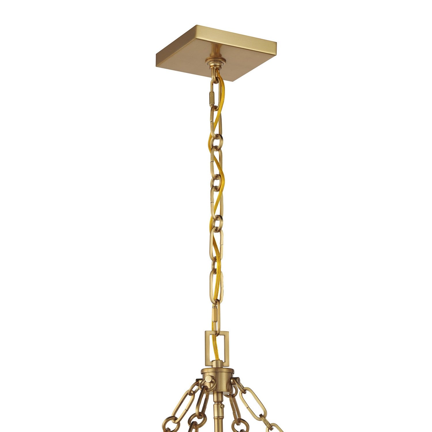 Savoy House - 3-5063-4-322 - Four Light Pendant - Balfour - Warm Brass